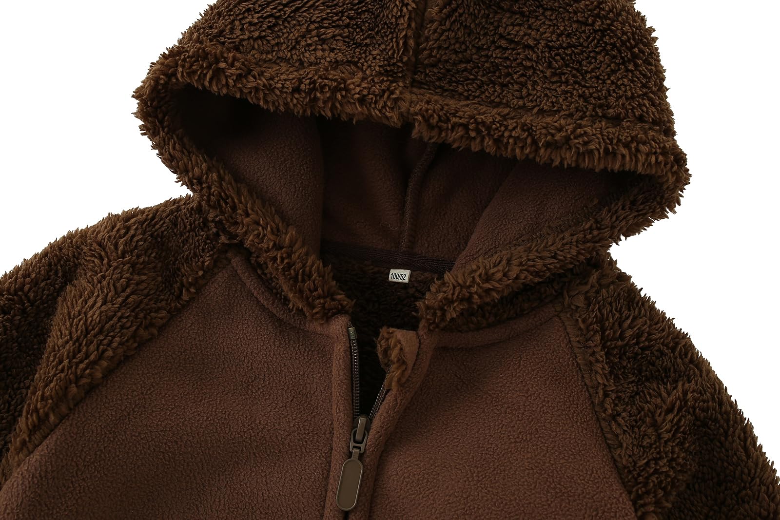 AMIYAN Bear Ears Shape Fleece Warm Hoodies Clothes Toddler Zip-up Light Jacket Sweatshirt Outwear For Baby Boys (Coffee, 2-3T) 3