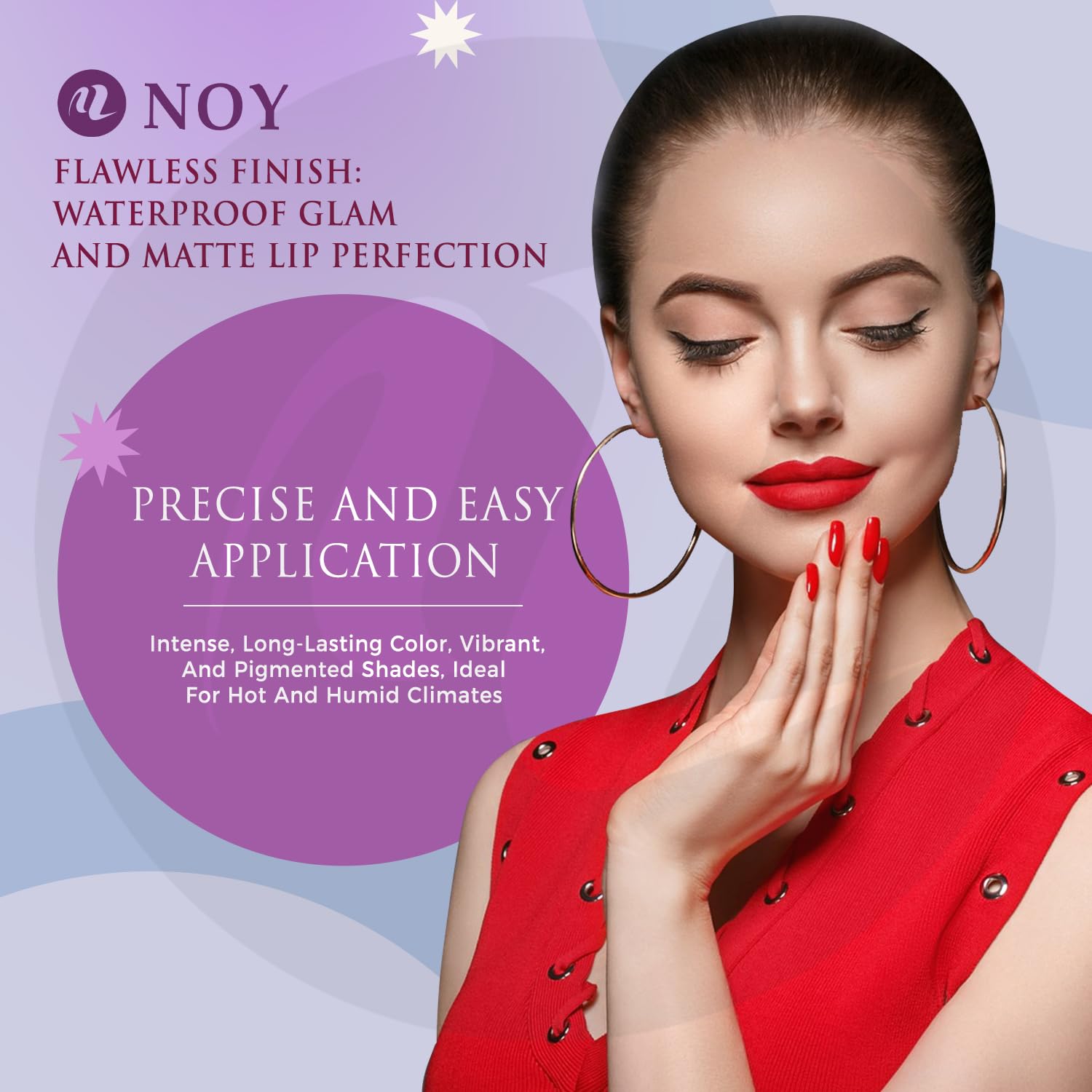 NOY Essentials Travel Friendly Makeup Kit Waterproof Beauty on the Go Long Lasting All Day & Weightless NY#258 (Pack of-15) 6