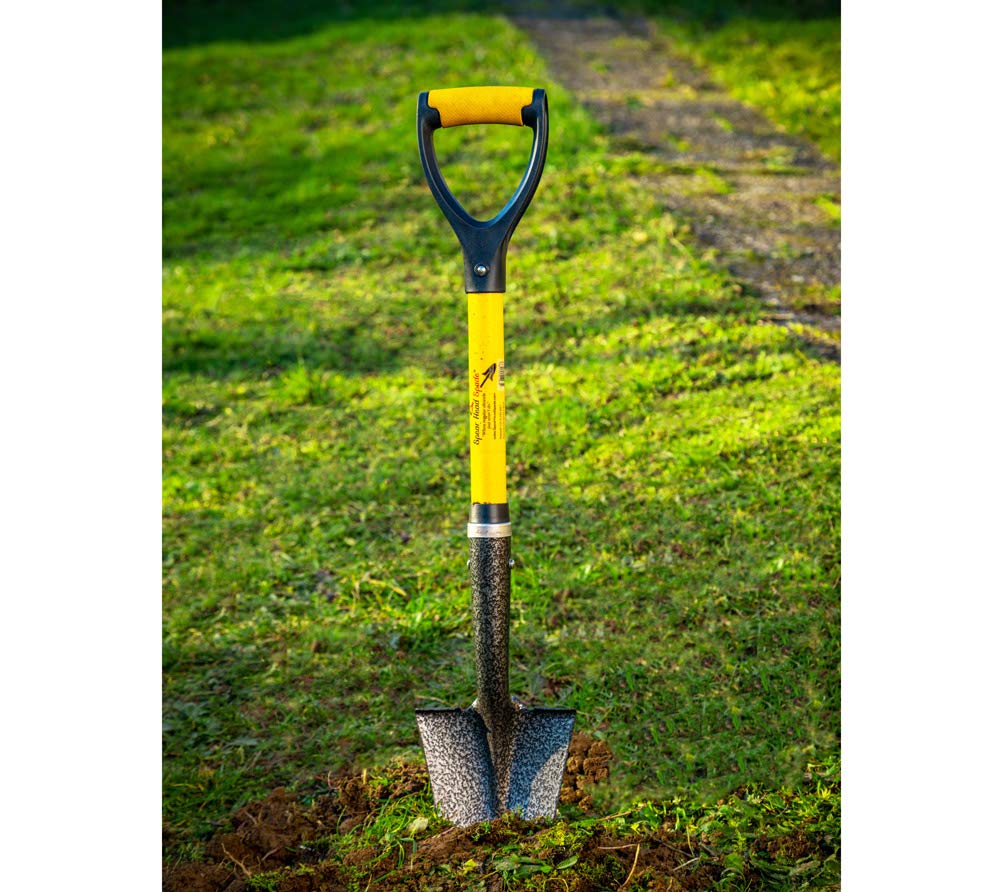 Spear Head Spade Small Mini Reinforced Fiberglass Gardening Shovel with Cushioned D Grip, Carbon Manganese Steel Metal Garden 4