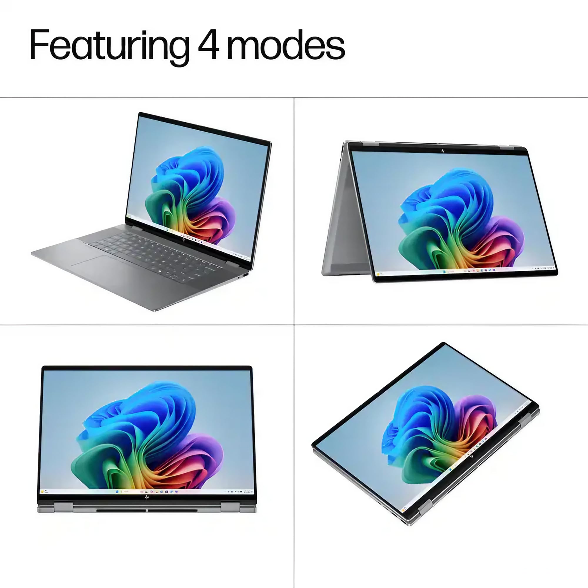 HP OmniBook X Flip AI PC 2-in-1 Laptop | 16" WUXGA Touchscreen | AMD 6-Core Ryzen AI 5 340 (Up to 50 Tops) | 16GB DDR5 1TB SSD | Backlit 5MP IR Privacy Camera Win11 w/DLCA Accessory 6