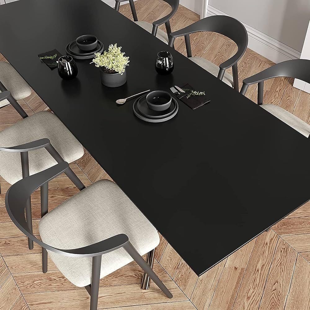 WALLMATE Matte Black Wallpapaer Peel & Stick Contact Paper Self Adheisve Vinyl Wallpaper (Black Mat, 30x152 CM) 4