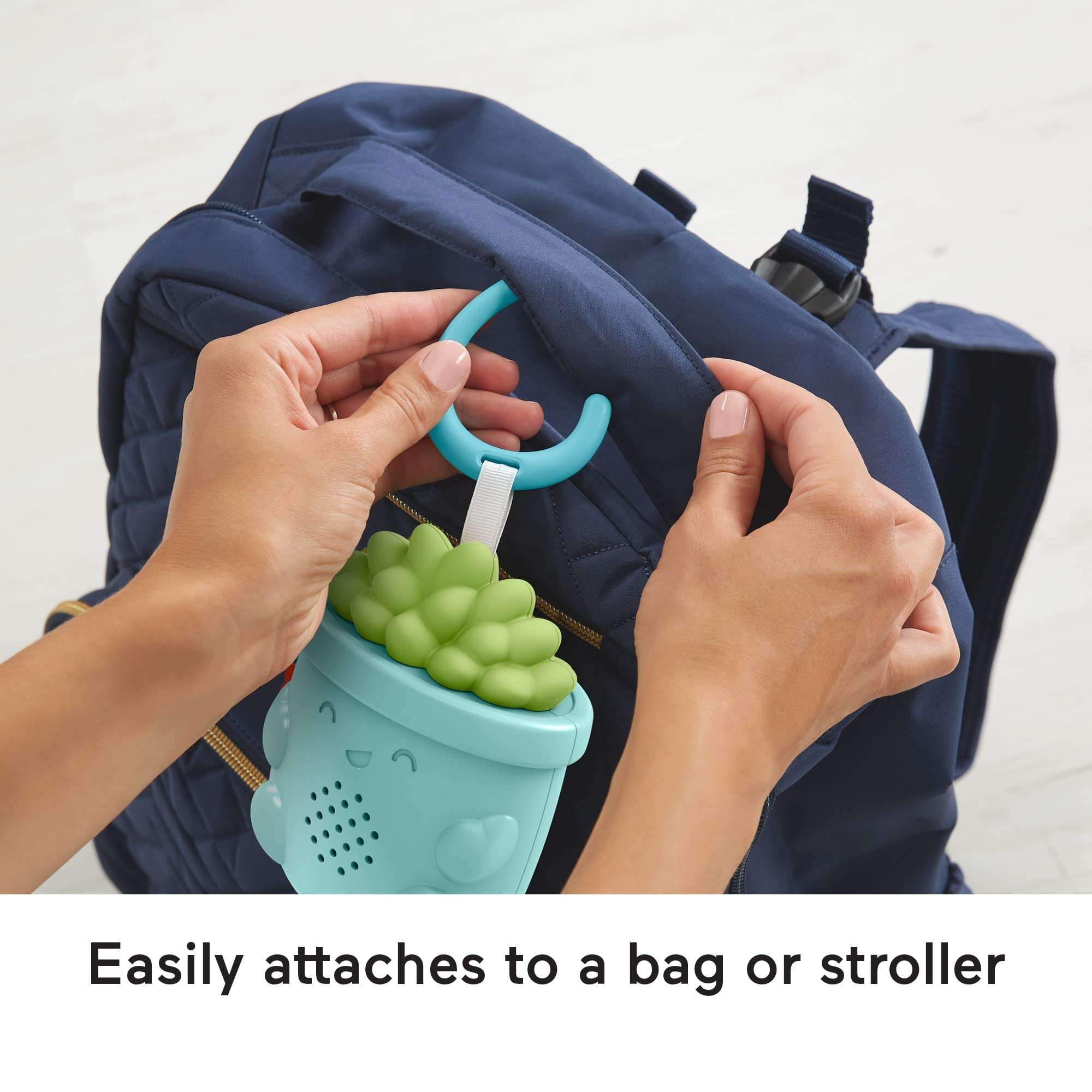 Fisher-Price Baby Toy Soothe & Go Succulent, Portable Sound Machine Soother with Music & Sounds for Travel Play Newborns Ages 0+ Months 5