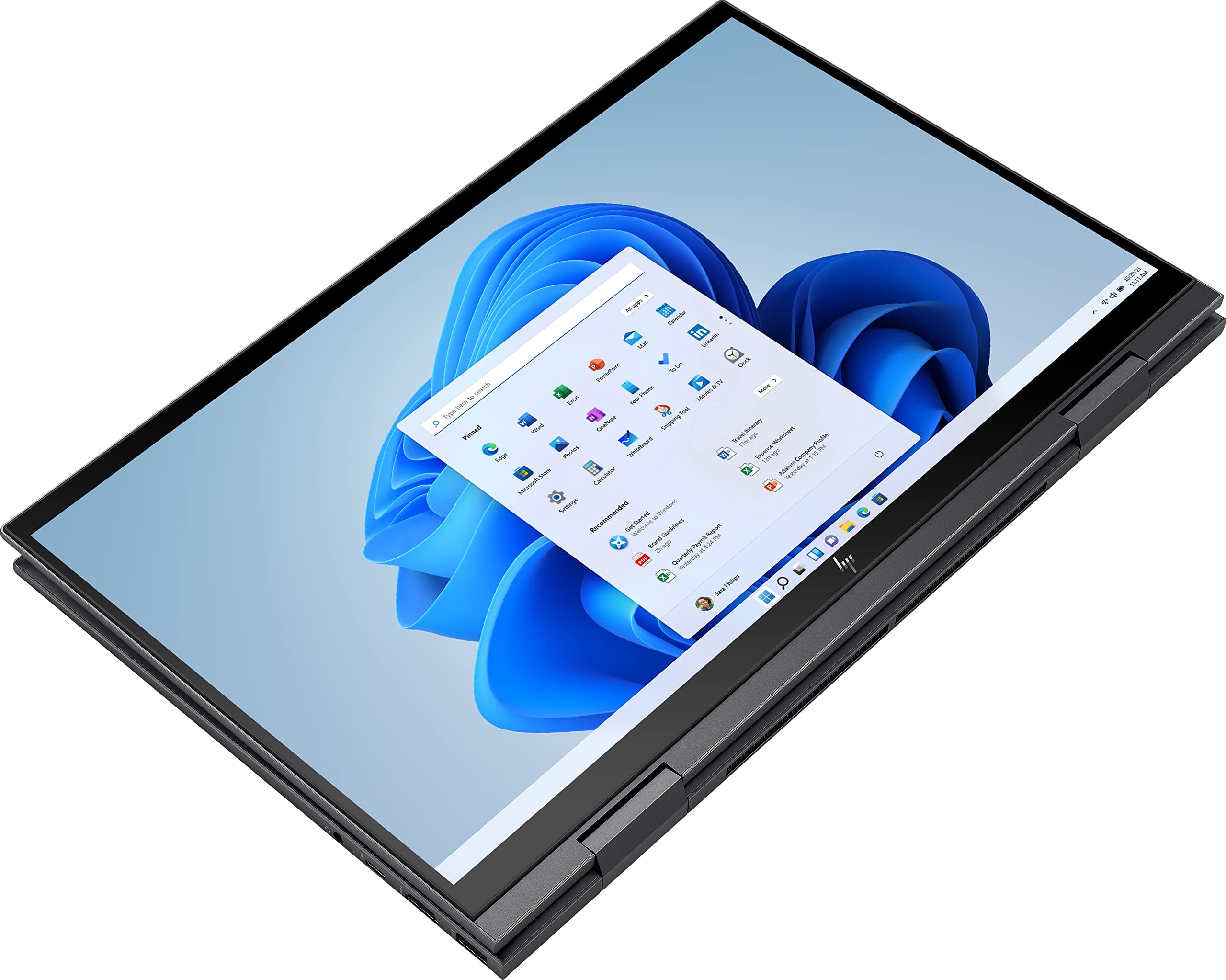 HP Envy x360-15 Home & Business 2-in-1 Laptop (AMD Ryzen 5 5500U 6-Core, 32GB RAM, 2TB PCIe SSD, AMD Radeon, 15.6" 60Hz Touch Full HD (1920x1080), Fingerprint, WiFi, Win 11 Pro) with D6000 Dock 5