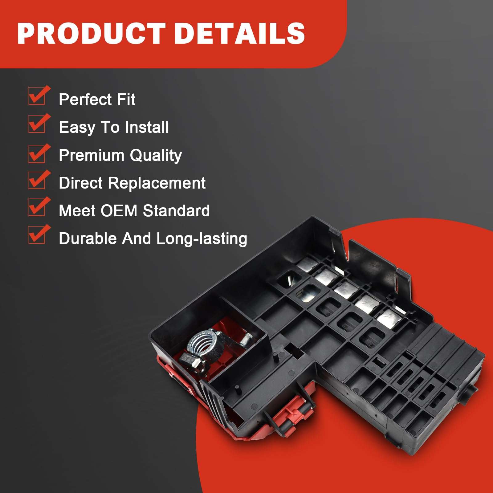 USTAR 84354716 Battery Distribution Fuse Block Compatible with 2015-2020 Chevy Suburban Tahoe GMC Yukon Escalade, 2014-2016 Chevy Silverado GMC Sierra 1500, 2015-2016 Silverado Sierra 2500 HD 3500 HD 6