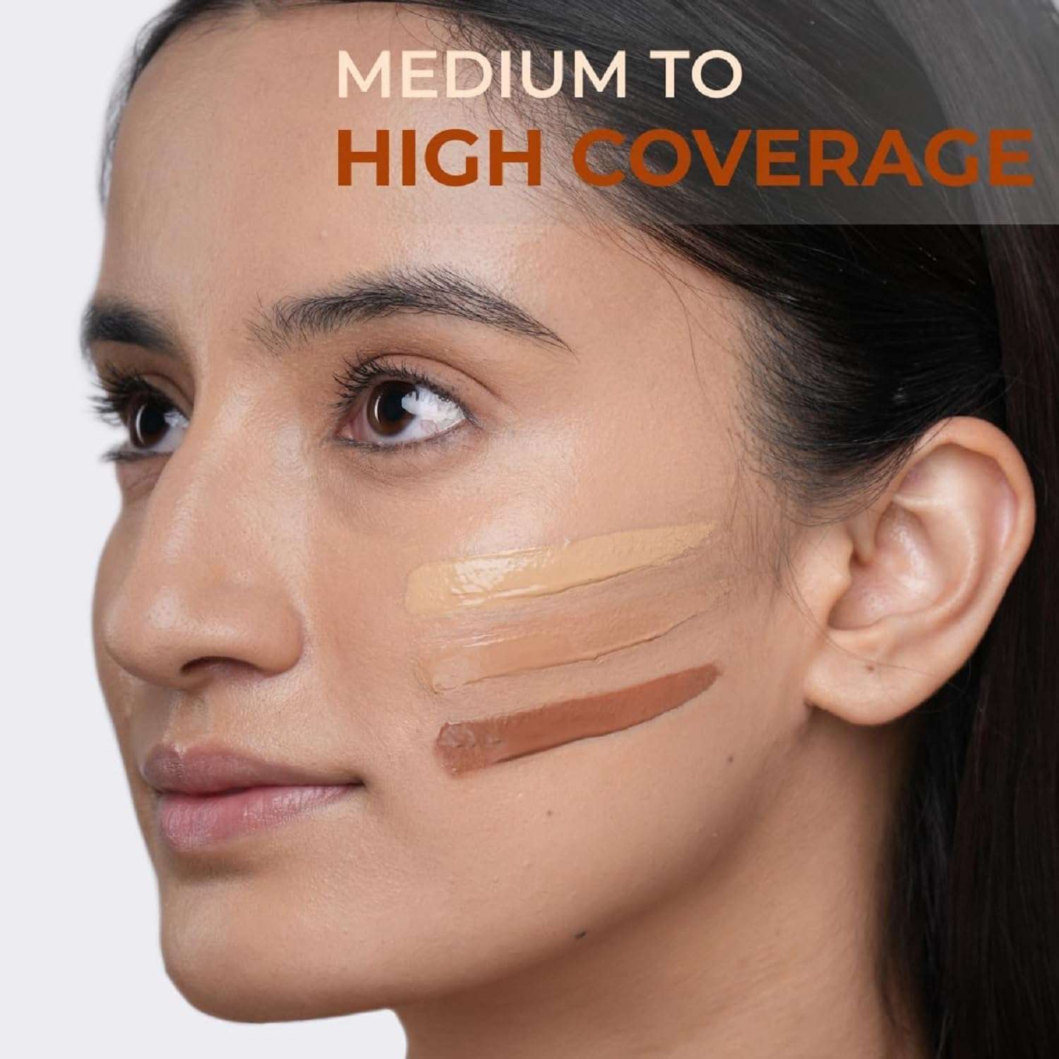 SIRF TUM 7 FiiME POWDER Pore-less Oil Control Compact Powder -3in1 Colour Corrector for Dark Circles, Pro Concealer for Women -Full Coverage Concealer with Orange Corrector-fit we foundation 6