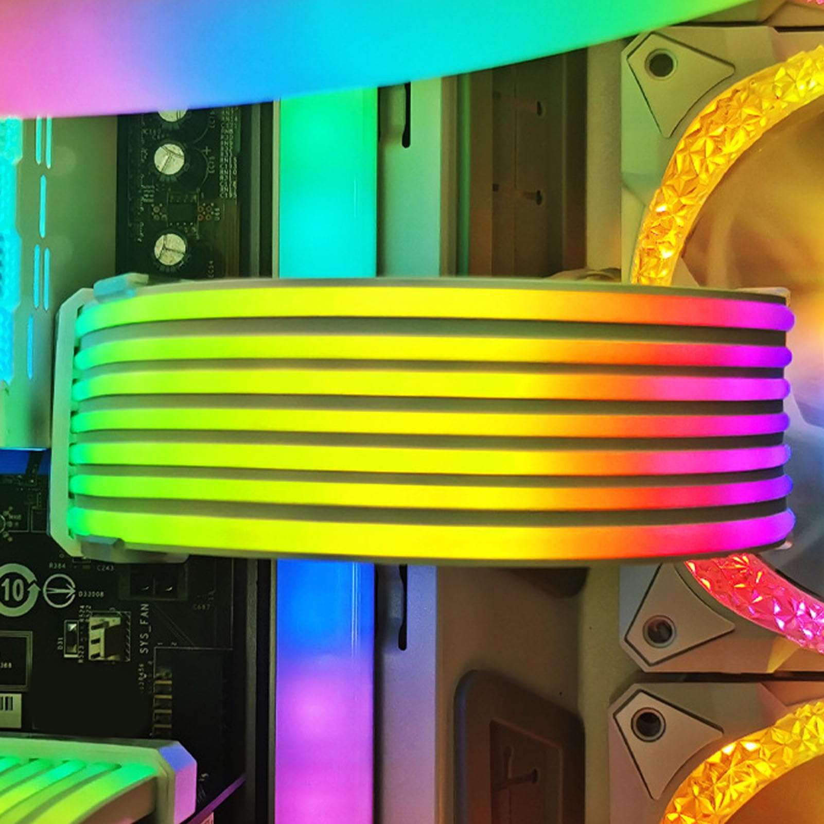 Vibrant Lighting RGB Power Extension Cable Kit for Enhanced Gaming Setup with ble Silic Design 5