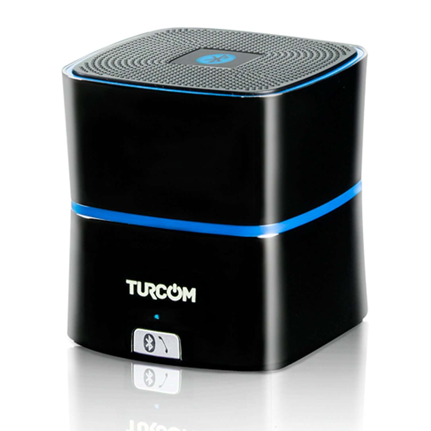 Turcom TS-450 5 Watt Power Enhanced Bass Portable Wireless Bluetooth Speaker, with Latest Bluetooth 4.0 Technology, 8-12 Hour Playtime, Rechargeable Lithium-Ion Battery, Built-in Digital Microphone, Premium Zinc Alloy Shell Speaker, Titanium Gray 1