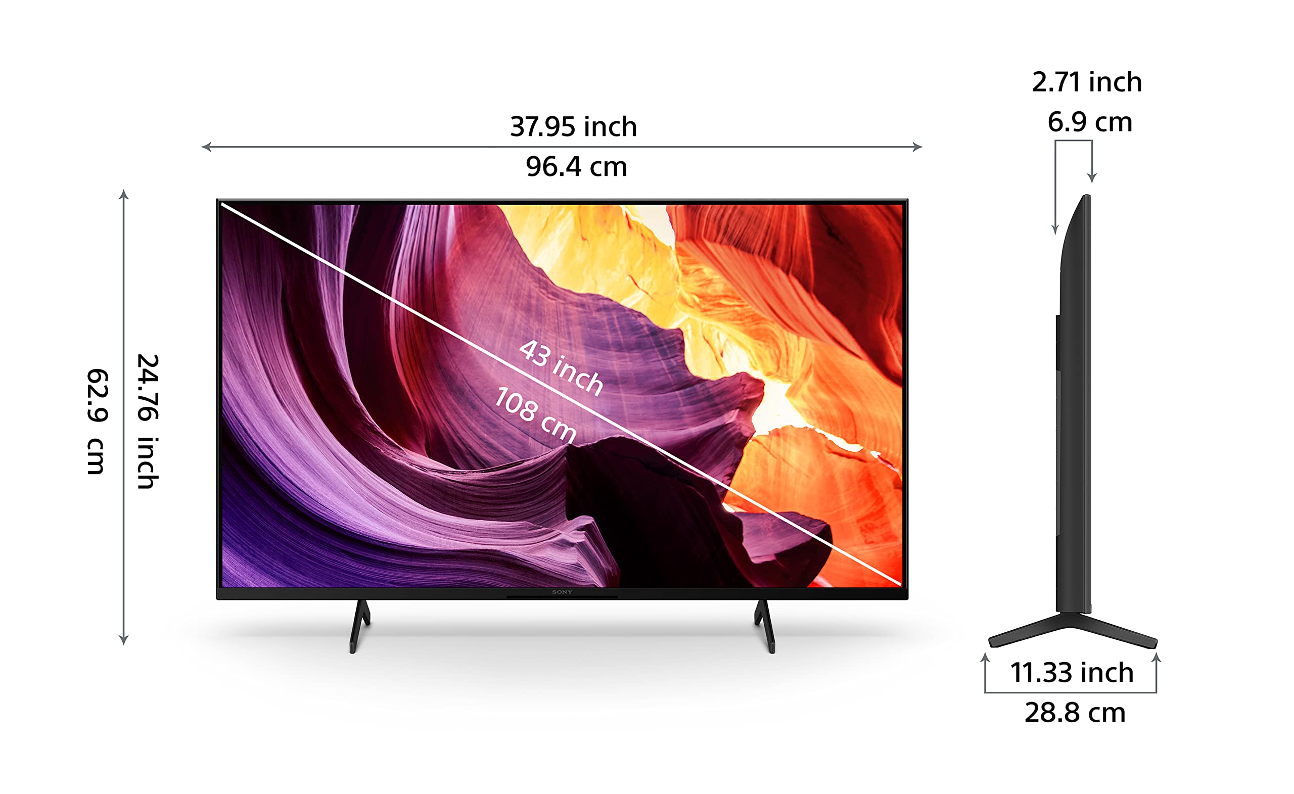 Sony Bravia 108 cm (43 inches) 4K Ultra HD Smart LED Google TV S_KD-43X80K_1 (Black) 6