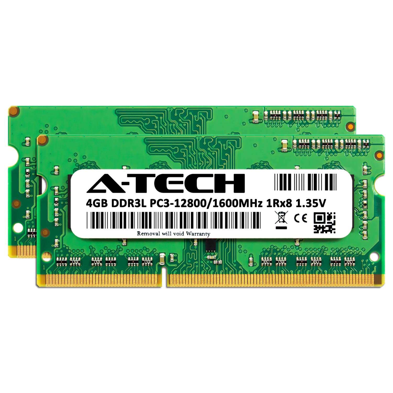 A-Tech 8GB (2 x 4GB) RAM for Intel NUC5i3RYHS NUC Kit | DDR3/DDR3L 1600MHz PC3-12800 1.35V SODIMM Memory Upgrade Kit 2