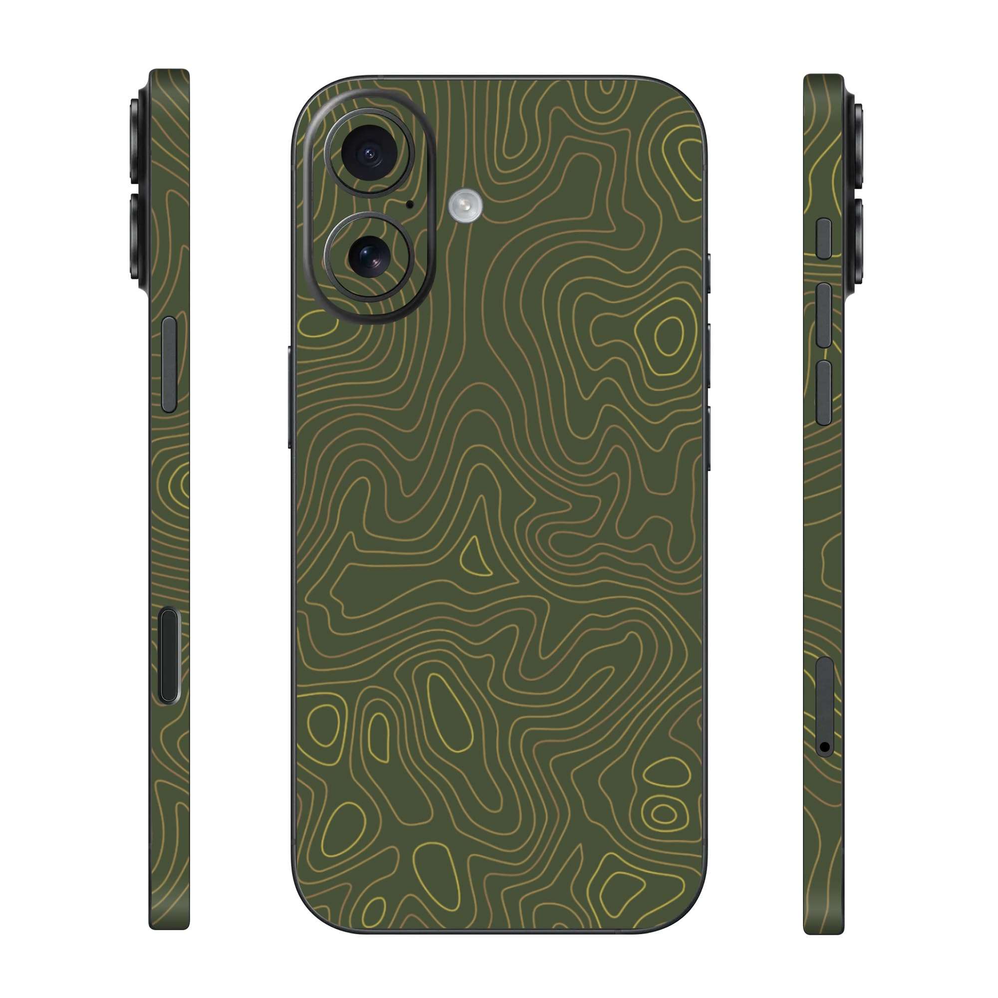 Capes India Mobile Phone Skins Compatible with Apple iPhone 16 | Not a Cover/Case | Protective Film Vinyl Sticker (Terrain, Full Body Skin) 1