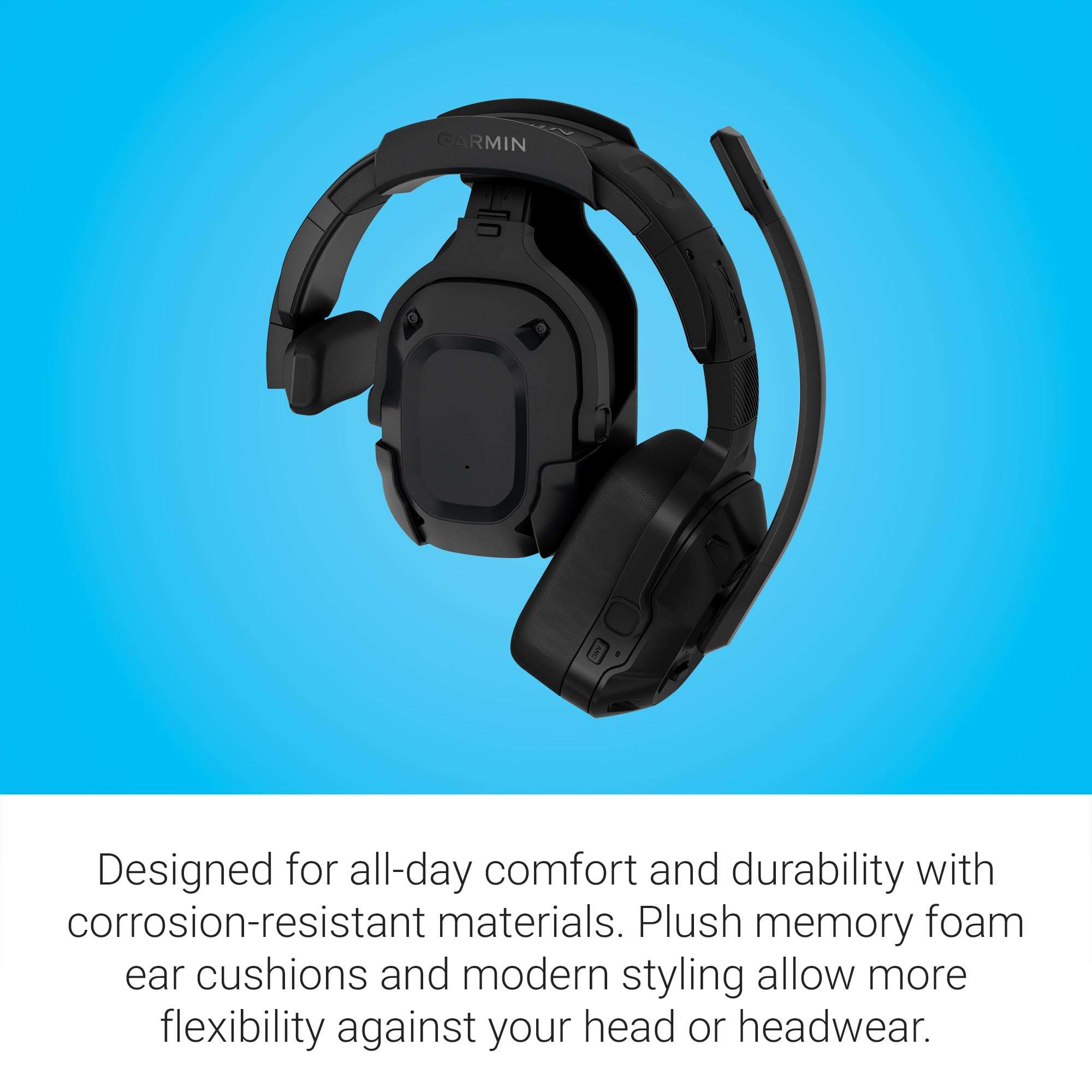 Garmin dēzl™ Headset 210, 2-in-1 Premium Trucking Headset, Active Noise Cancellation, Long Battery Life, 60 Hours of Talk Time, Built-in LED Flashlight, Convertible Design 6