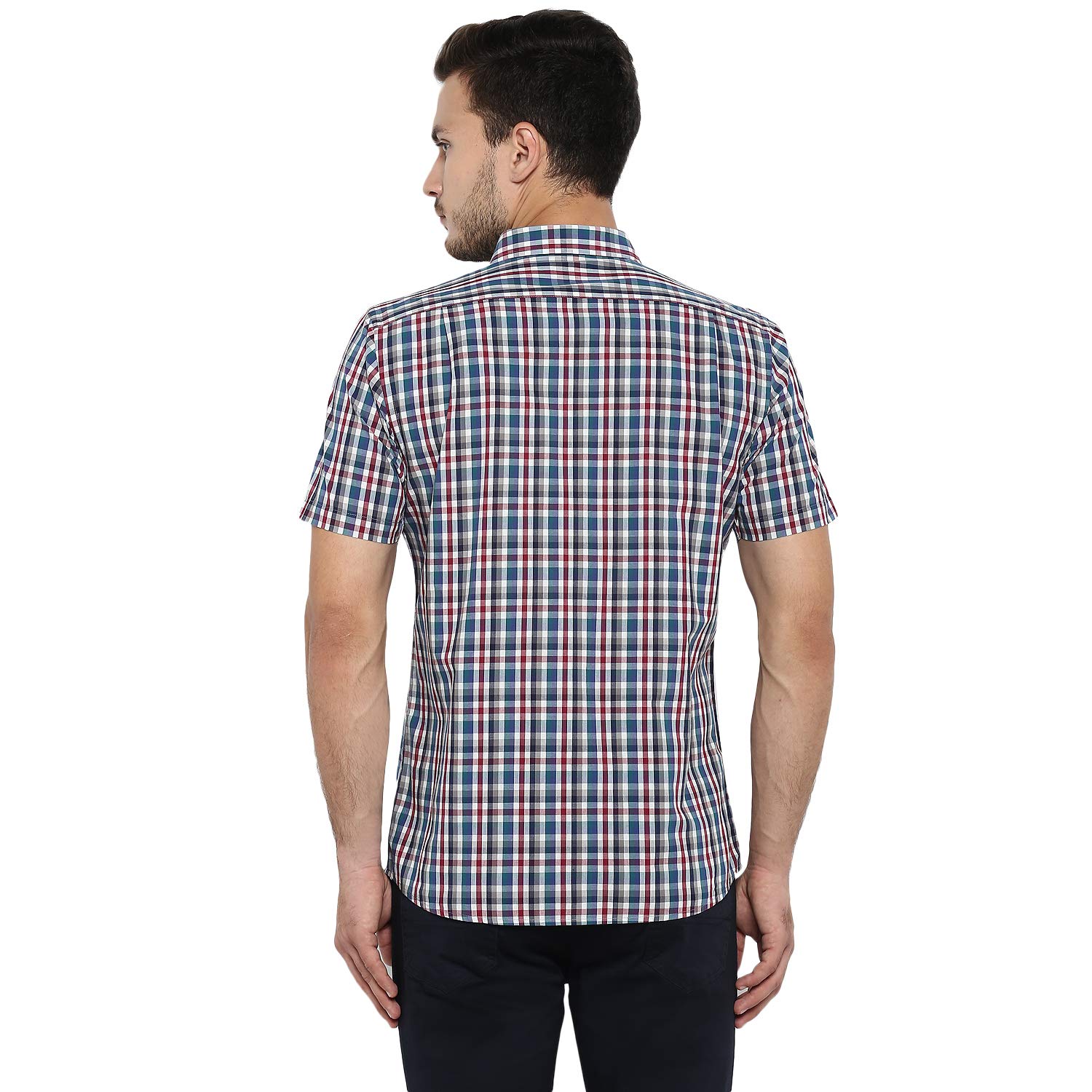 Red Tape Men's Checkered Regular Shirt (RHS0010A_Multicolour 2XL) 3