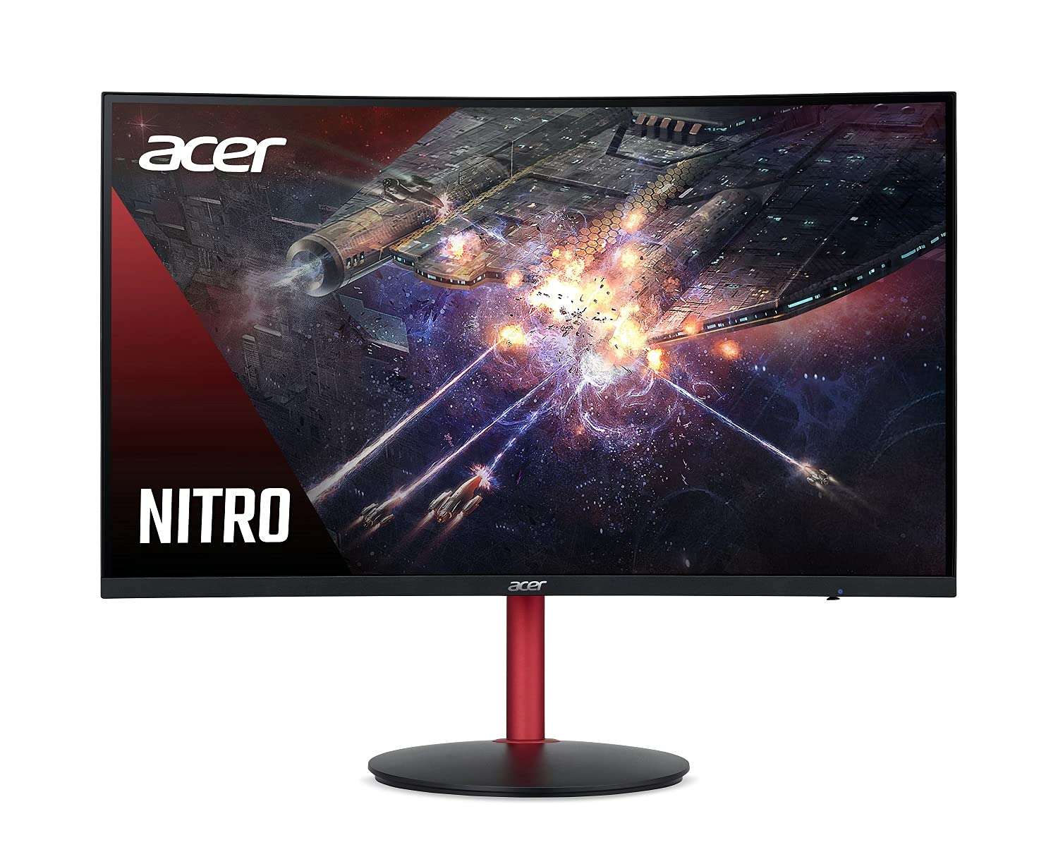 Acer Nitro XZ242Q Sbmiiphx 23.6" 1500R Curved Zero-Frame Full HD (1920 x 1080) Gaming Monitor | AMD FreeSync | 144Hz | 1ms (VRB) | 95% sRGB (1 x Display Port & 2 x HDMI Ports) 1
