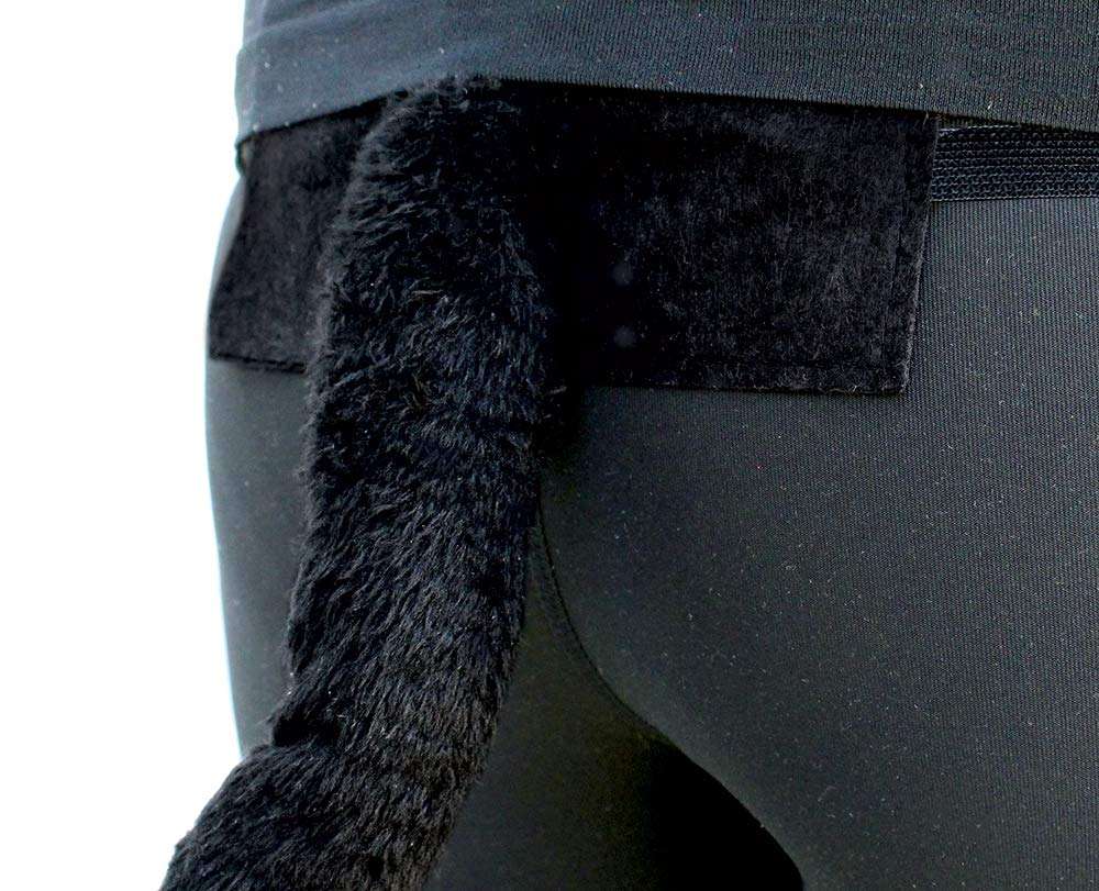 Black Cat Costume for Women, Halloween Masquerade Mask, Lace Ears, Gloves, Tail, Choker Necklace 6