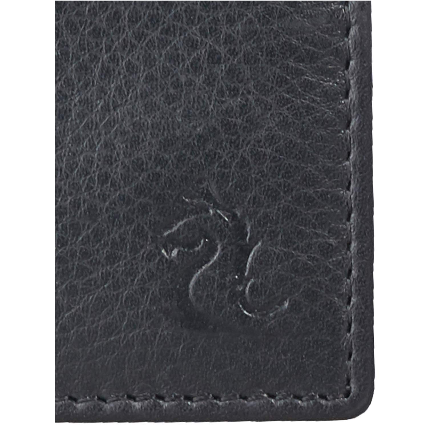 Kara Bifold Men's Leather Wallet - Dual Color Black and Tan Genuine Leather Wallet for Men 6