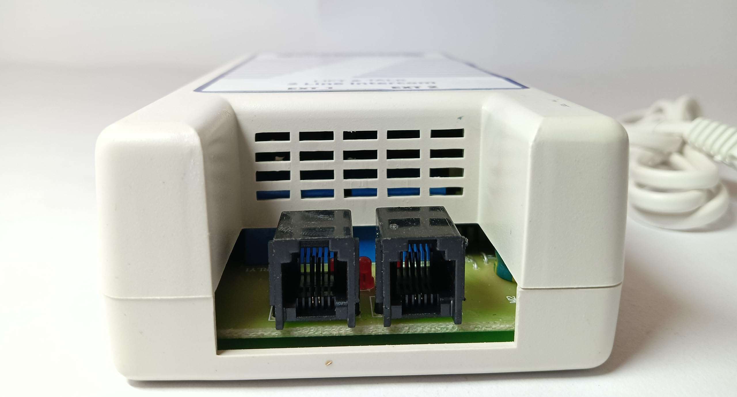 Navkar Systems Diplomat Lift and Talk 2 Line Intercom System, White 4