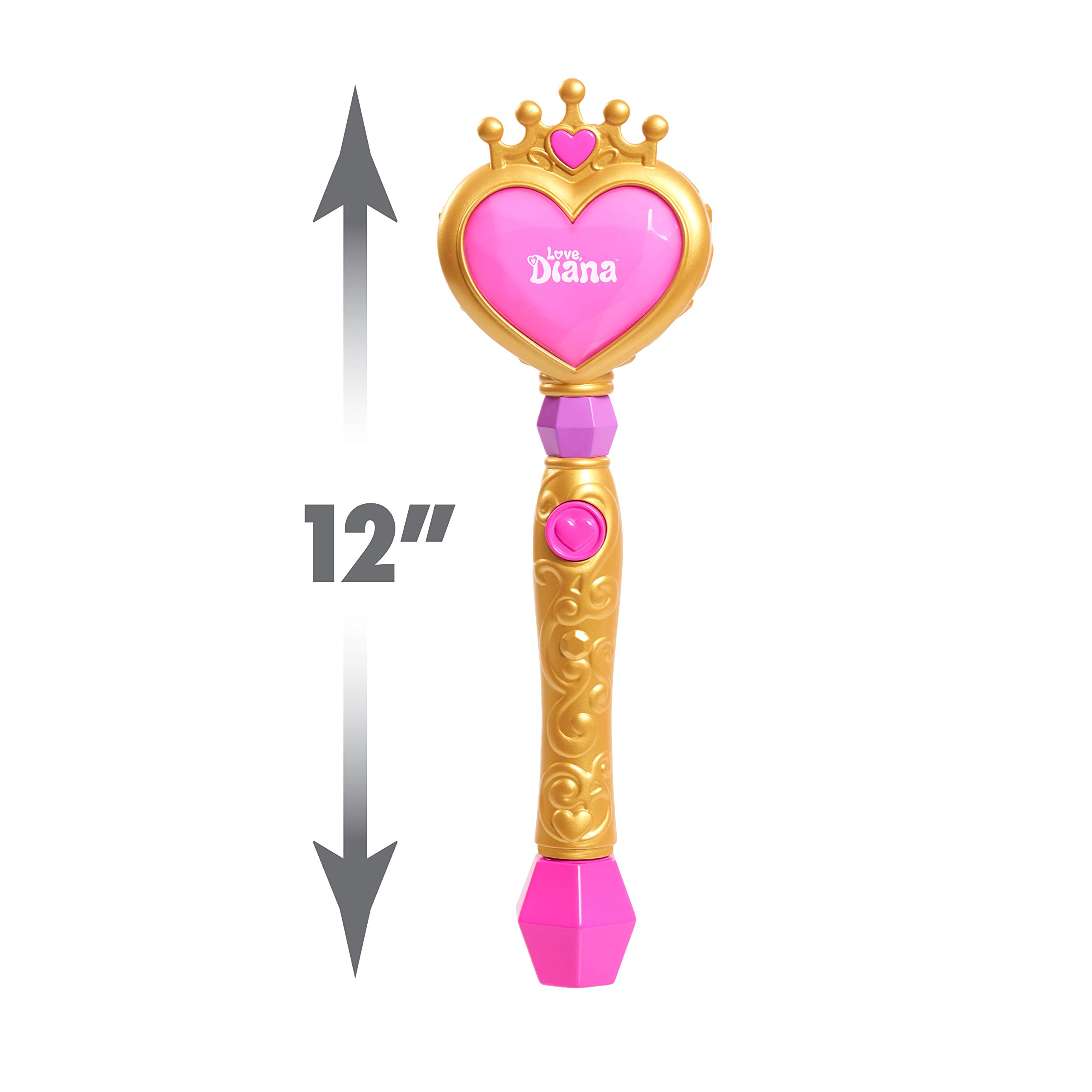 Love, Diana Light-Up Bubble Wand and 3.4 Ounce Refill, Outdoor, Bath, and Pretend Role Play Toys, Kids Toys for Ages 3 Up by Just Play 6