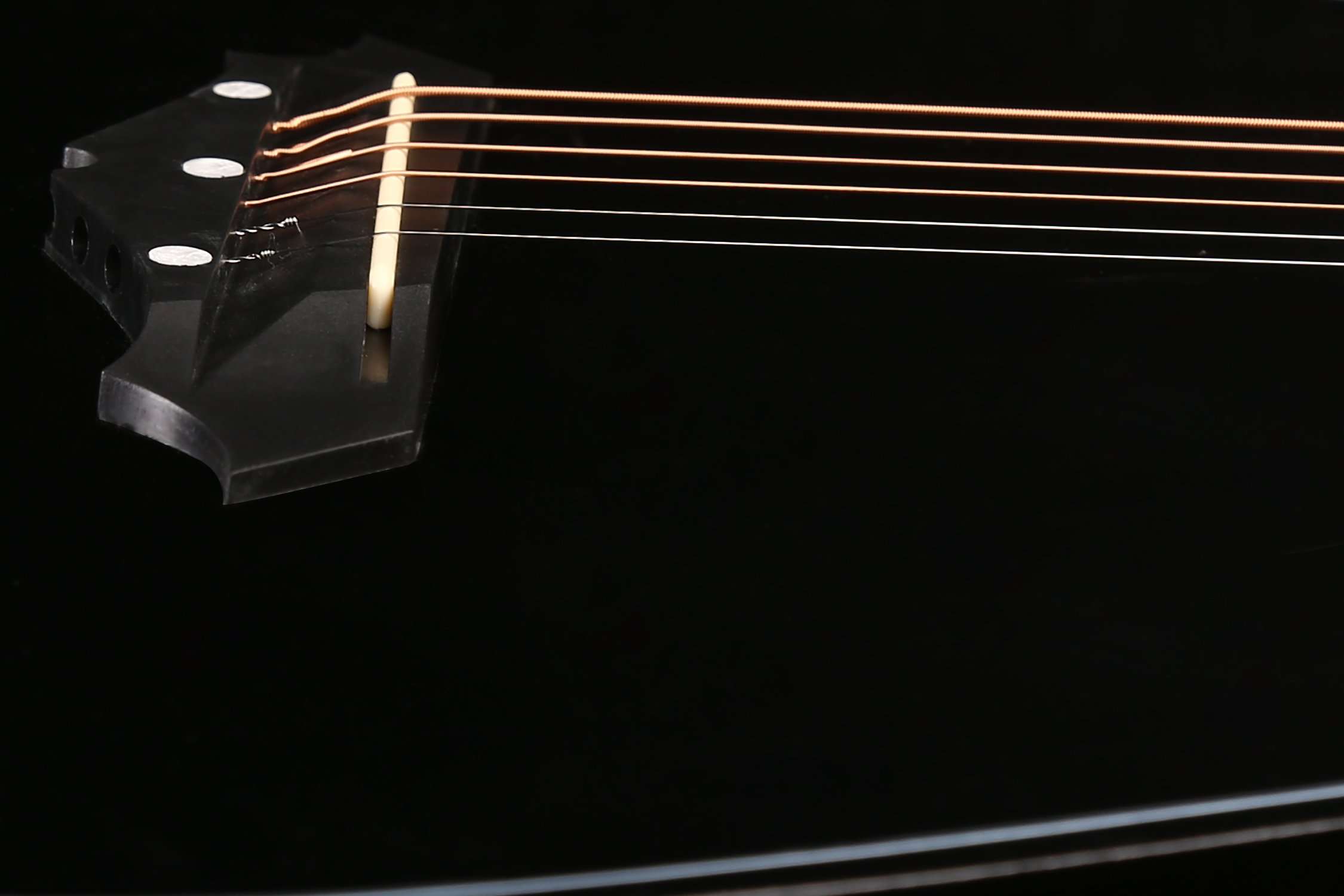 Juârez Acoustic Guitar, 38 Inch Cutaway, 038C with Bag, Strings, Pick and Strap, Black 6