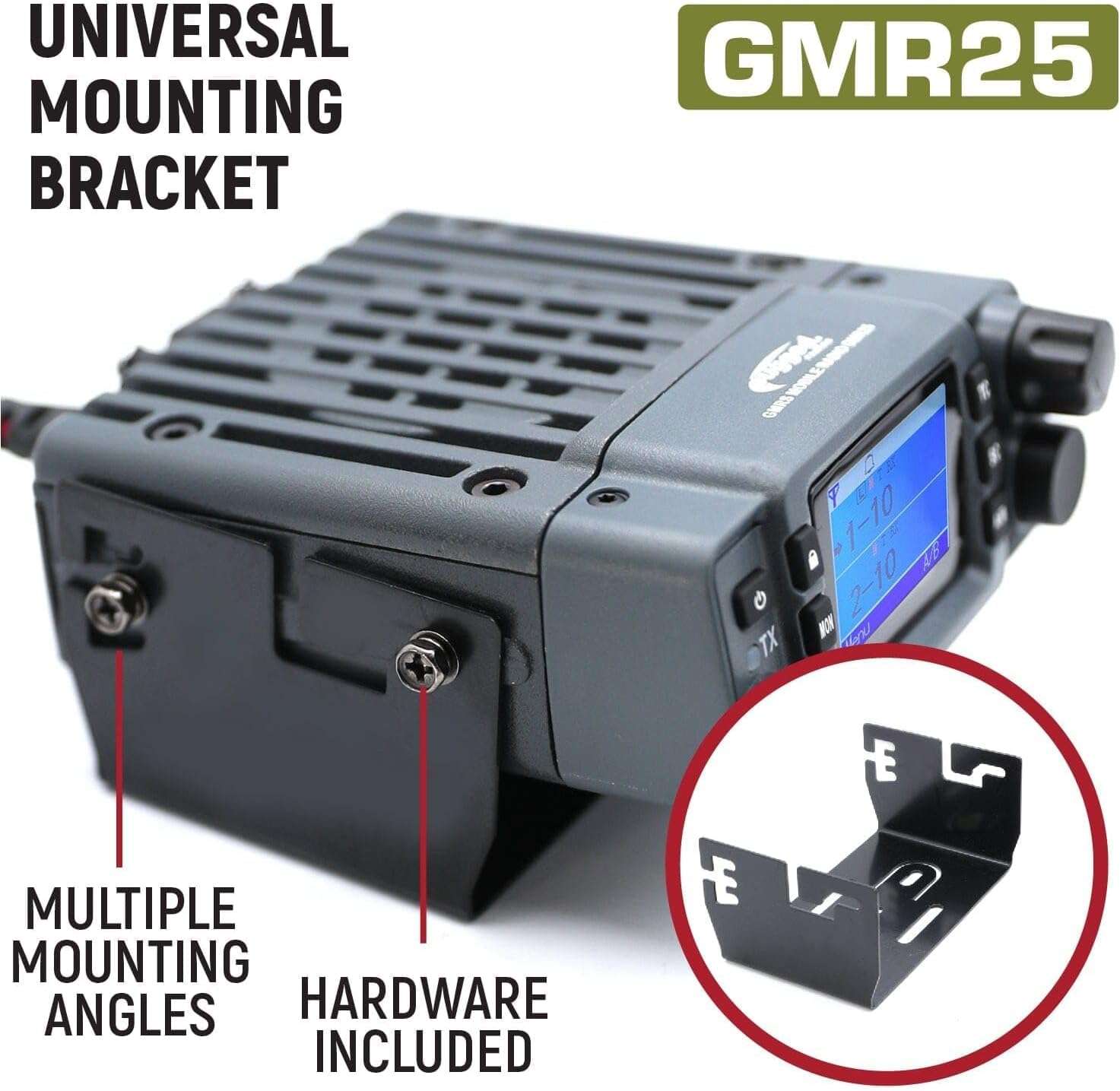 Rugged Radios GMRS 25 Watt Waterproof Two Way Mobile Radio Only for Overlanding Off Road Farming 4