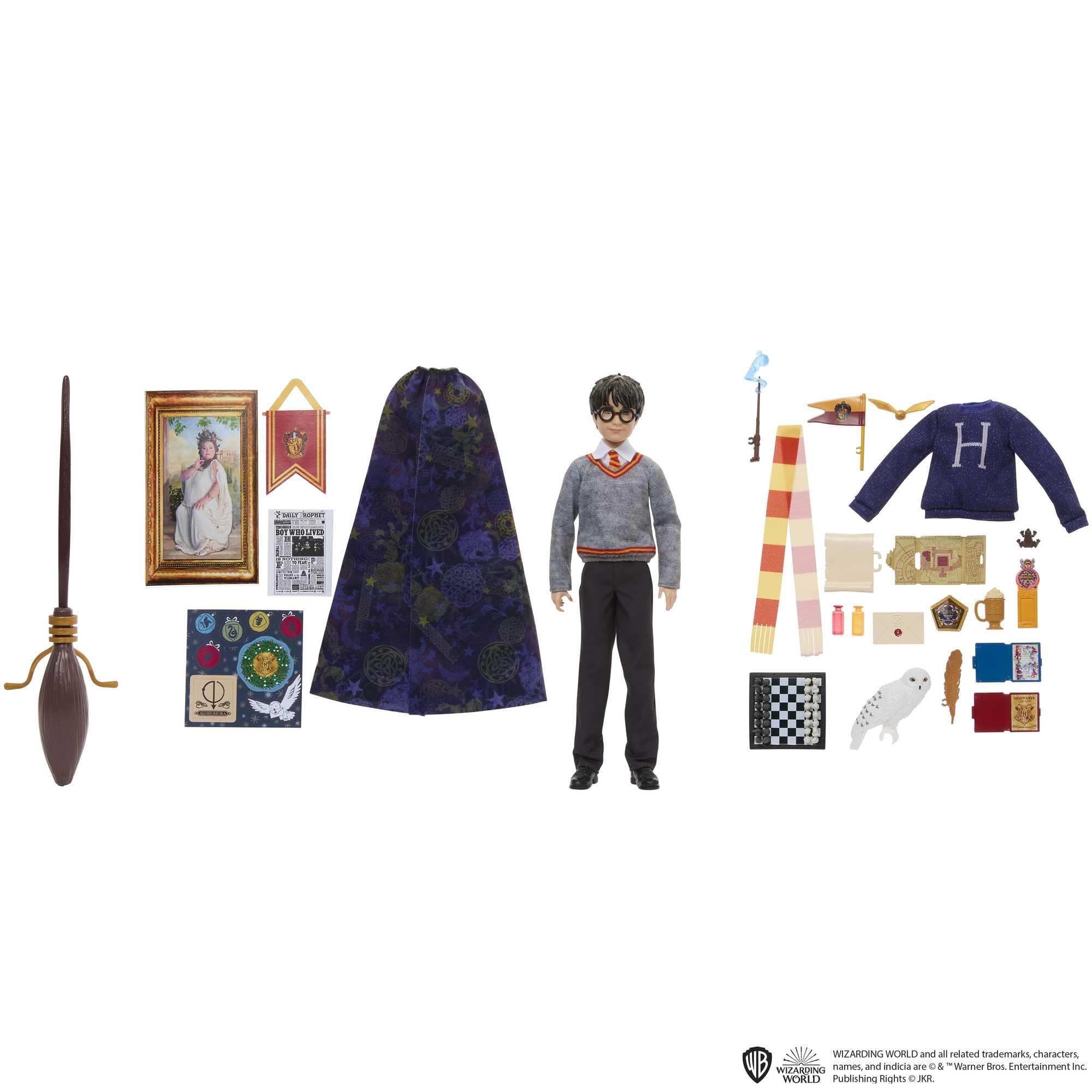 Harry Potter Toys, Gryffindor Advent Calendar Fashion Doll of About 30 cm and 24 Accessories as Surprises HND80 4