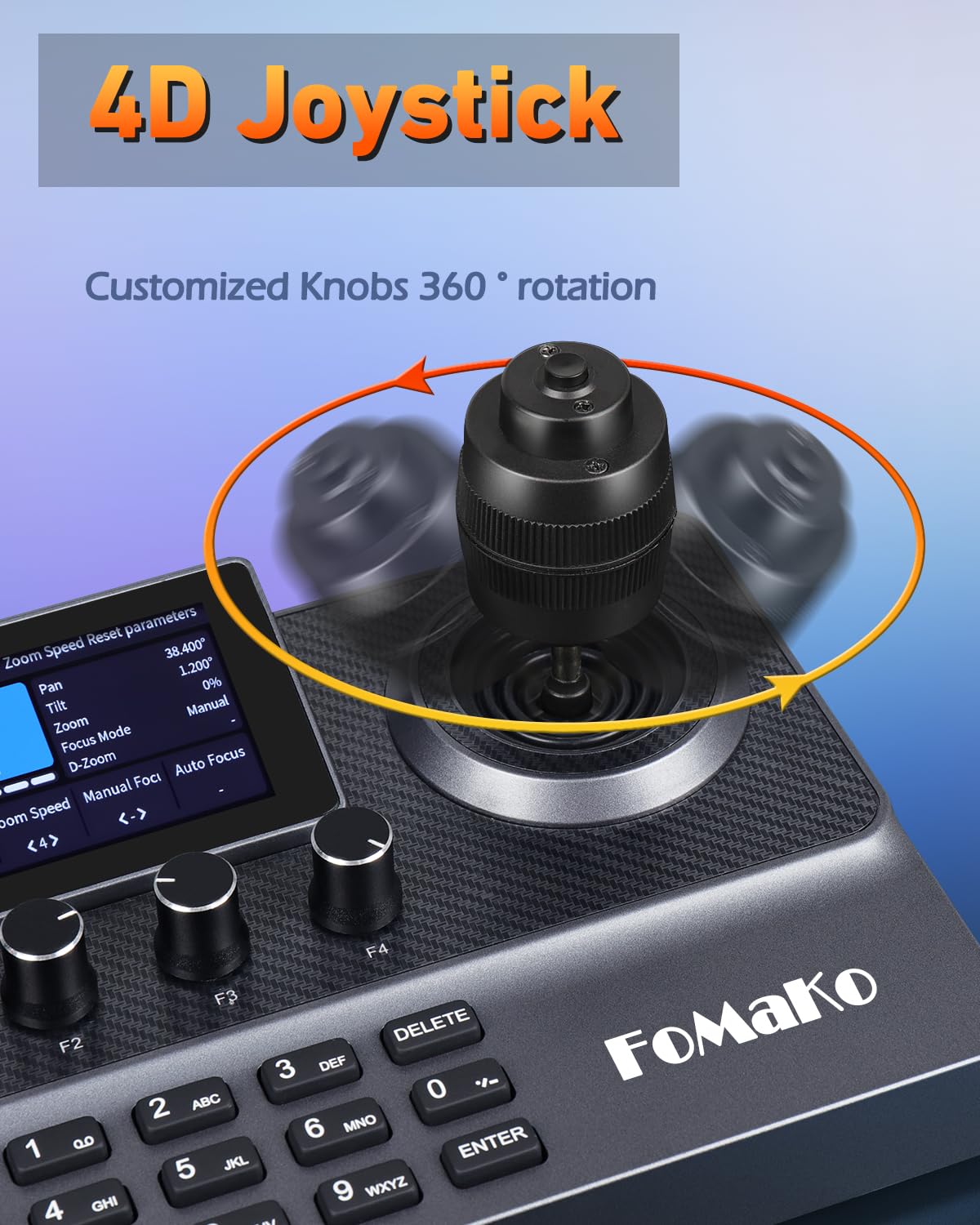 FoMaKo AI Auto Tracking HDMI PTZ Camera 30x Optical Zoom PTZ Controller for Church Services Worship Education, PoE 1080P60, 2pcs FMK30UH-B + KC606 3