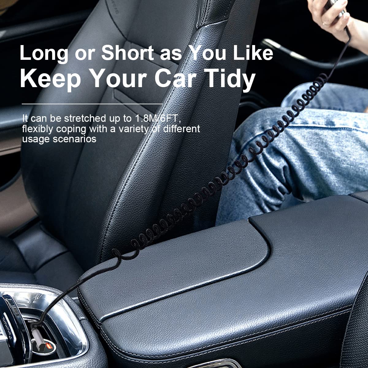 CarPlay Right Angle USB C to Lightning Coiled Coiled Charging Cable，90 Degree Elbow Apple Fast Charge Sync Data Spring Retractable Cord Adapter for iPhone 14/13/12/11/SE/Xs/Xr/8/iPad-4FT 6