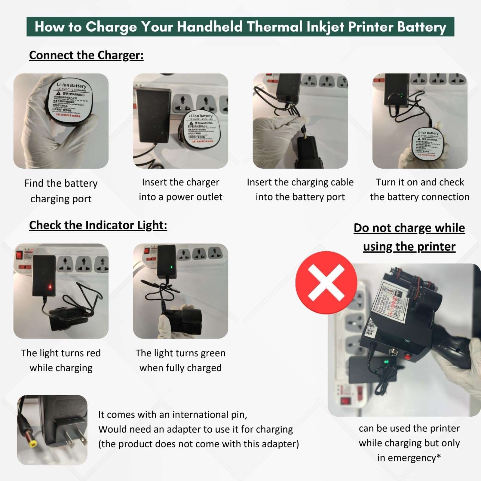 Radiance Handheld Thermal Inkjet Printer 12.7mm 6