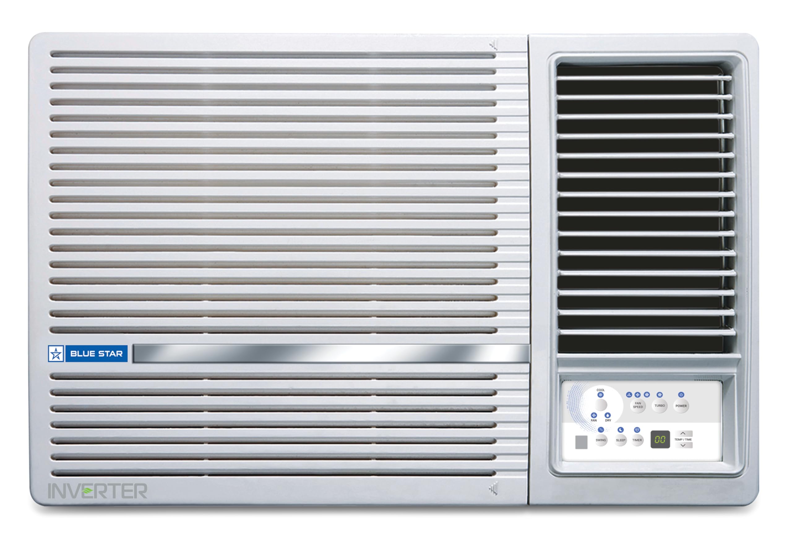 Blue Star 2 Ton 3 Star Inverter Window AC (Copper, Turbo Cool, Fan Modes-Auto/High/Medium/Low, Hydrophilic Blue Fins, Dust Filters, Self-Diagnosis, 2024 Model, WID324L, White) 1