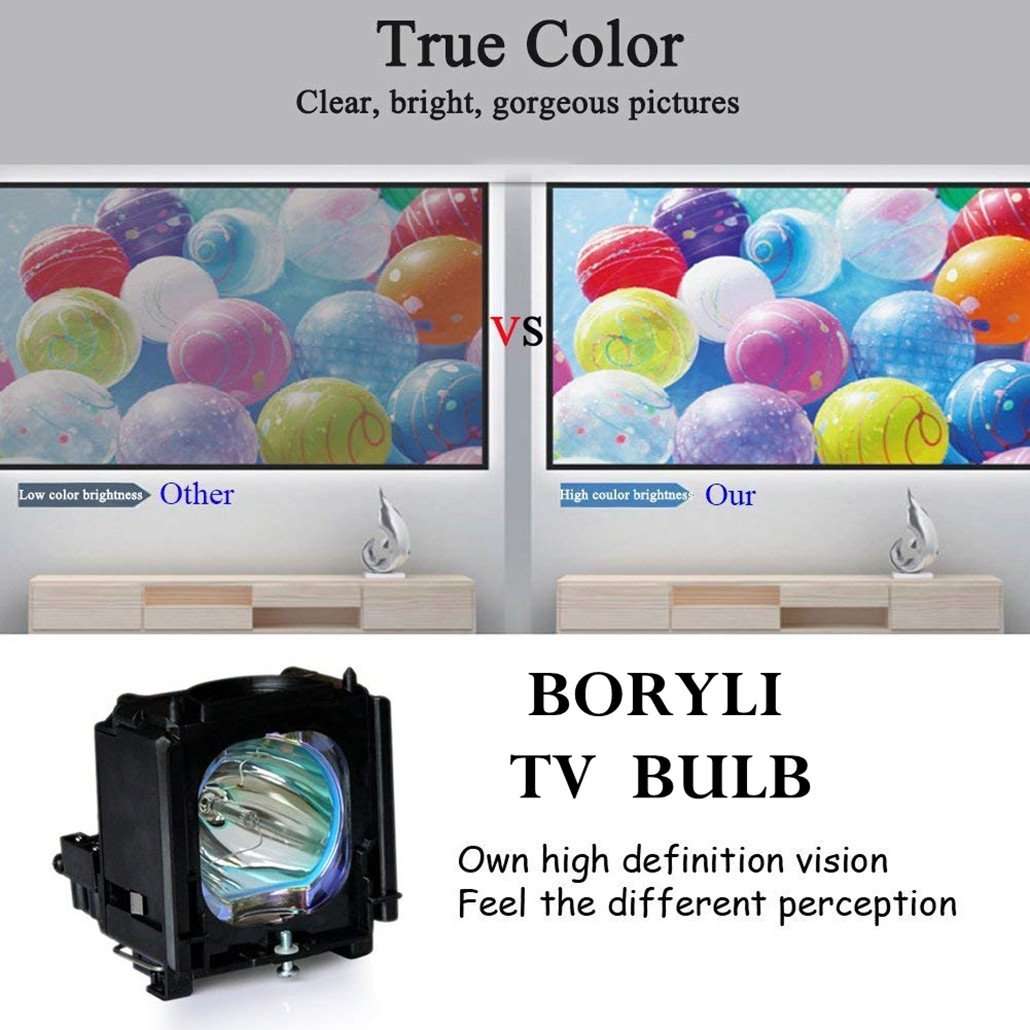 BORYLI BP96-01472A P132W Replacement TV Lamp Module with Housing Compatible with HLS5687W HLS5687WX HLS5687WXXAA HLS4265W HLS4266W 3