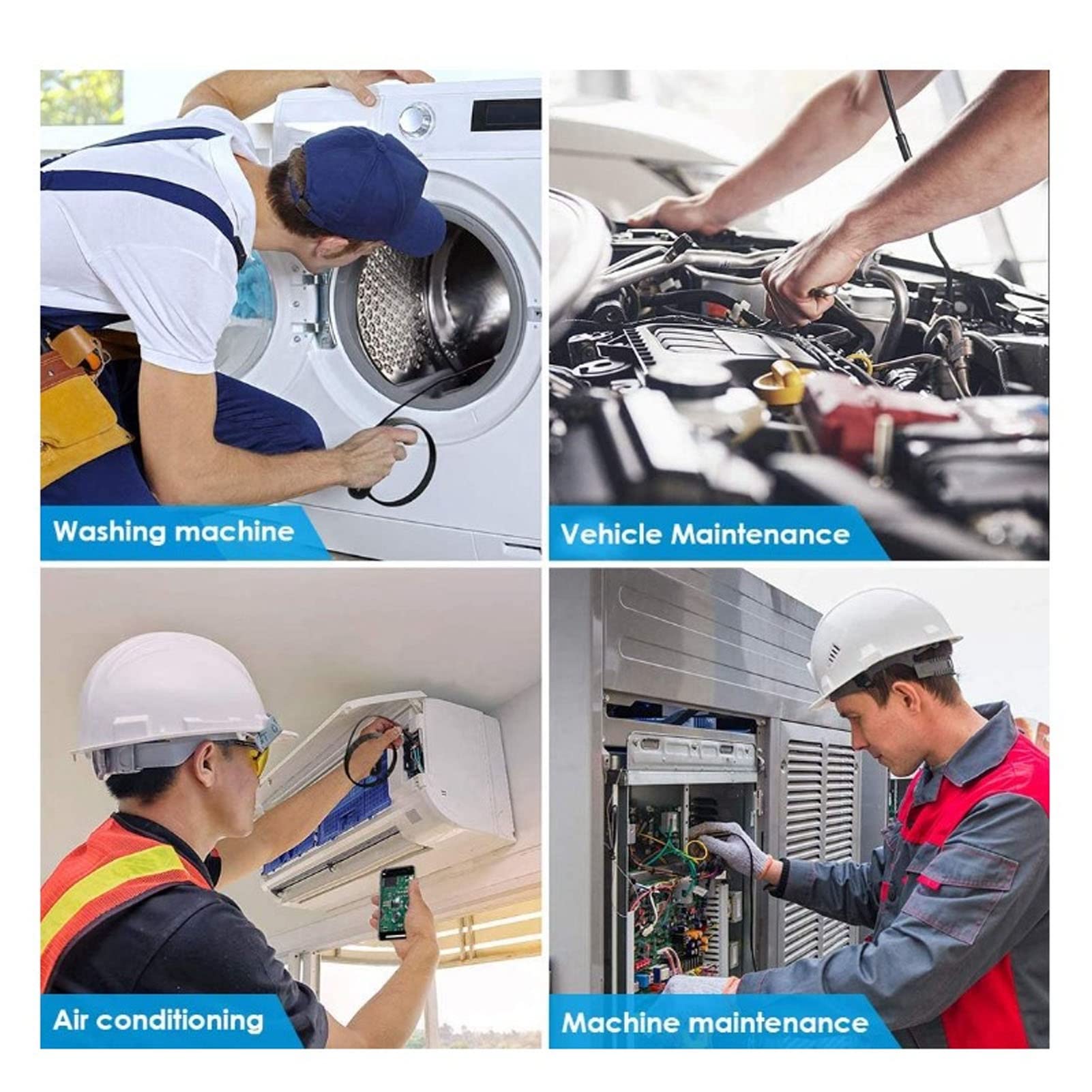 Good Compatibility 1.3MP USB Borescope Inspection Camera with 6 LED Lights for Pipeline Repair 2M 5