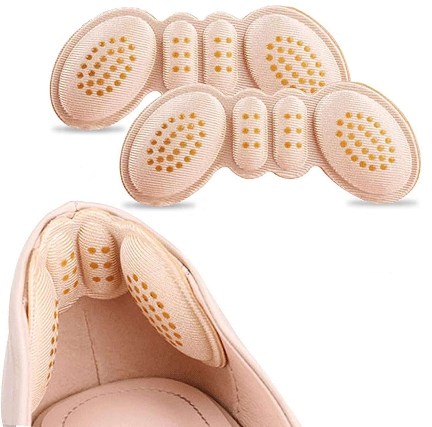 MINNESOTA Self-Adhesive Heel Grip Liner Cushion Inserts for Loose Shoes Foam Material, Foot Care Protector Grips Liners, Heel Protectors For Shoes, Filler Improved Shoe Fit and Comfort For Men & Women 1