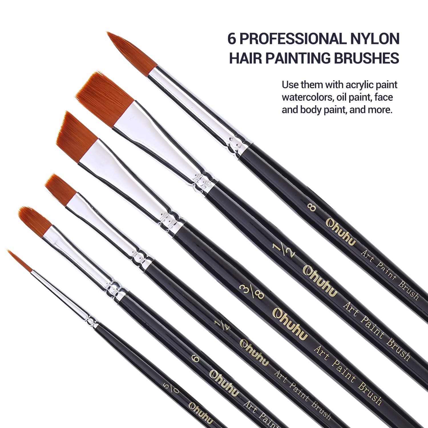Watercolor Paint Tubes, 36 Water Colors Ohuhu Art Watercolors Painting Kit for Artists, Students, Beginners, Water-Color Paints Kit for Landscape Portrait on Canvas, 12ml Back to School Art Supplies 6