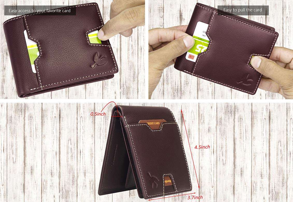 HORNBULL Edward Brown Leather Wallet for Men | Wallets Men with RFID Blocking | Mens Wallet 5