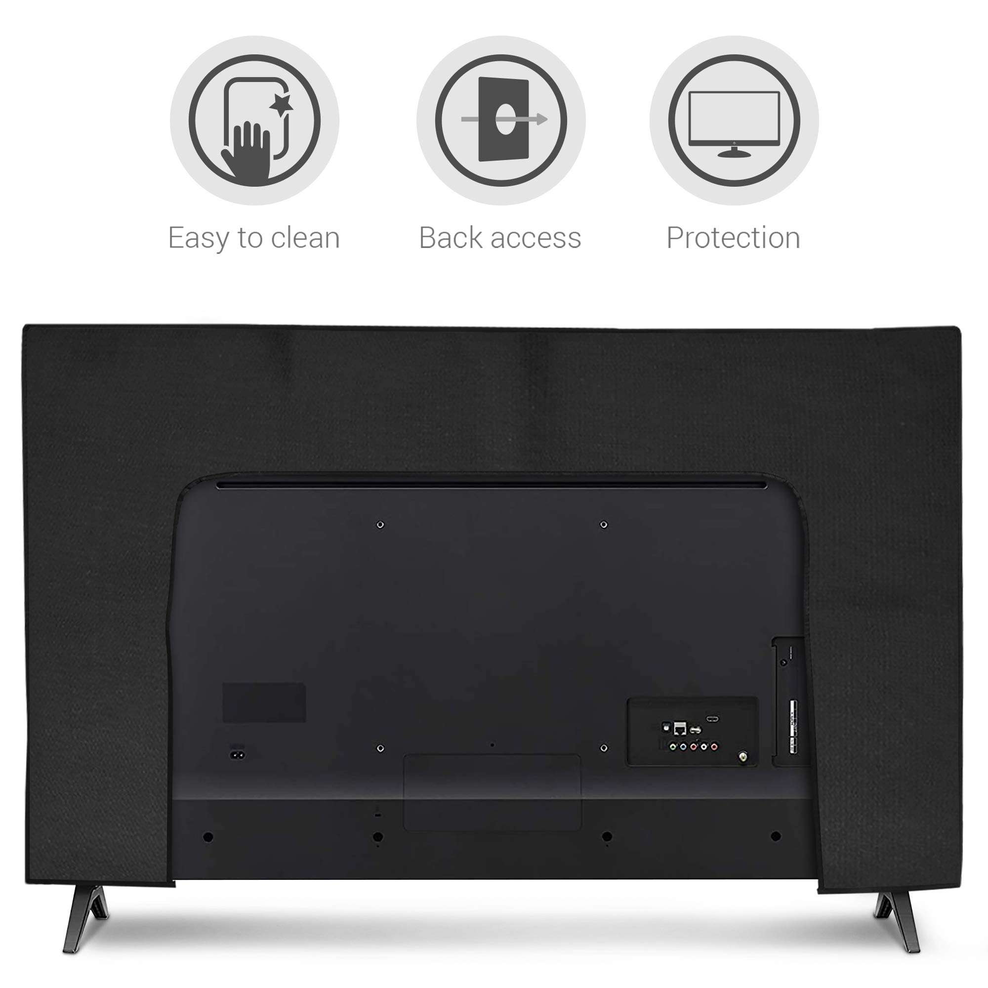 Dorca Dust Care Television Cover for Redmi 139 cm (55 inches) 4K Ultra HD Android Smart LED TV X55 | L55M6-RA 4