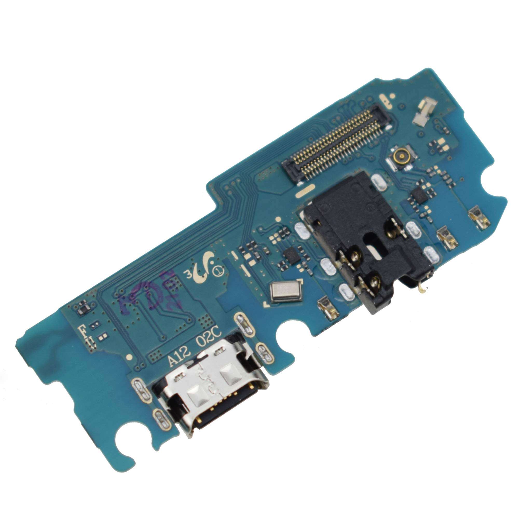 USB Type-C 2.0 Charger Port with Headphone Jack and Microphone Replacement for Samsung Galaxy A12 3