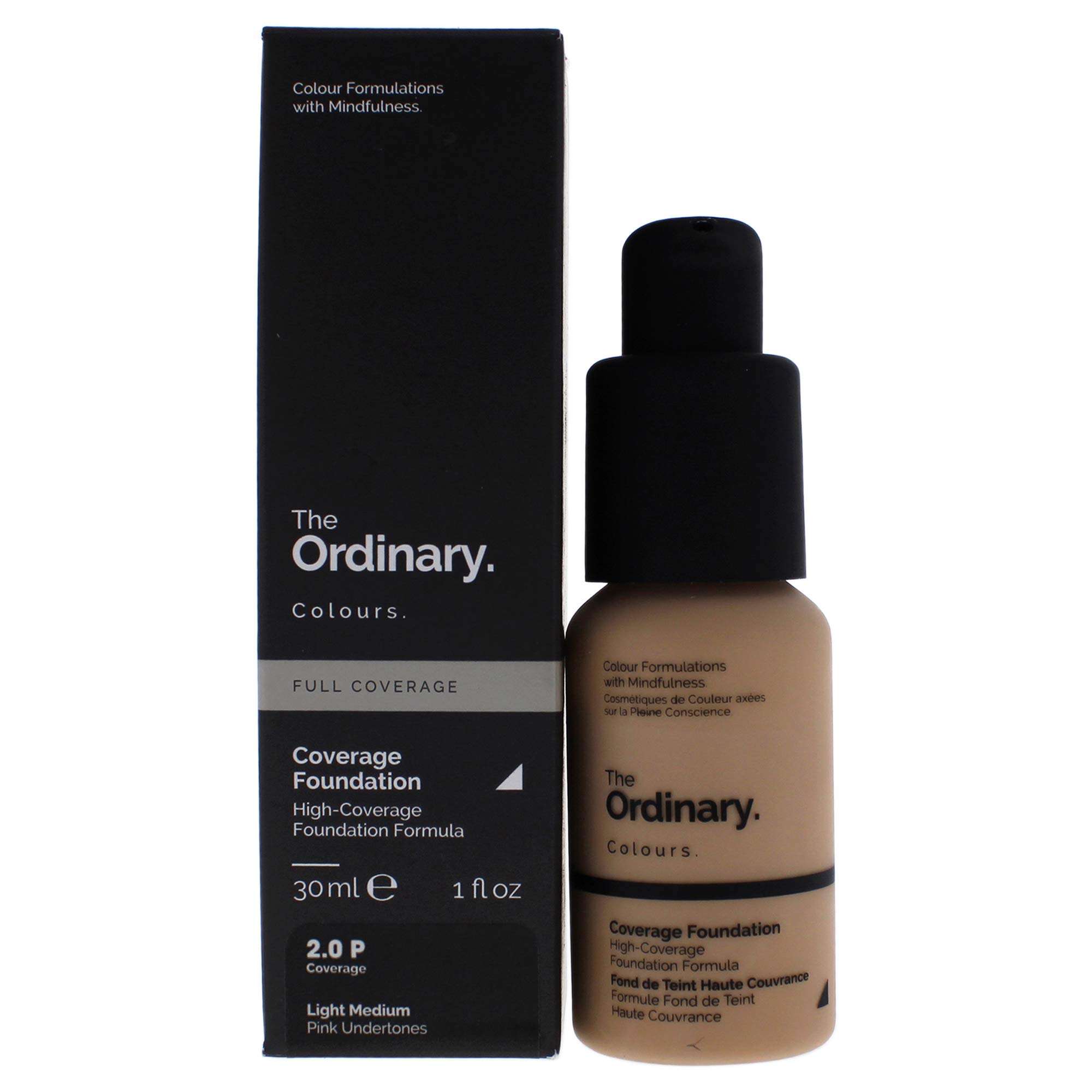 THE ORDINARY Ordinary Full Coverage Foundation - 2.0P Light Medium Women Foundation 1 Fl Oz (Pack of 1) 1