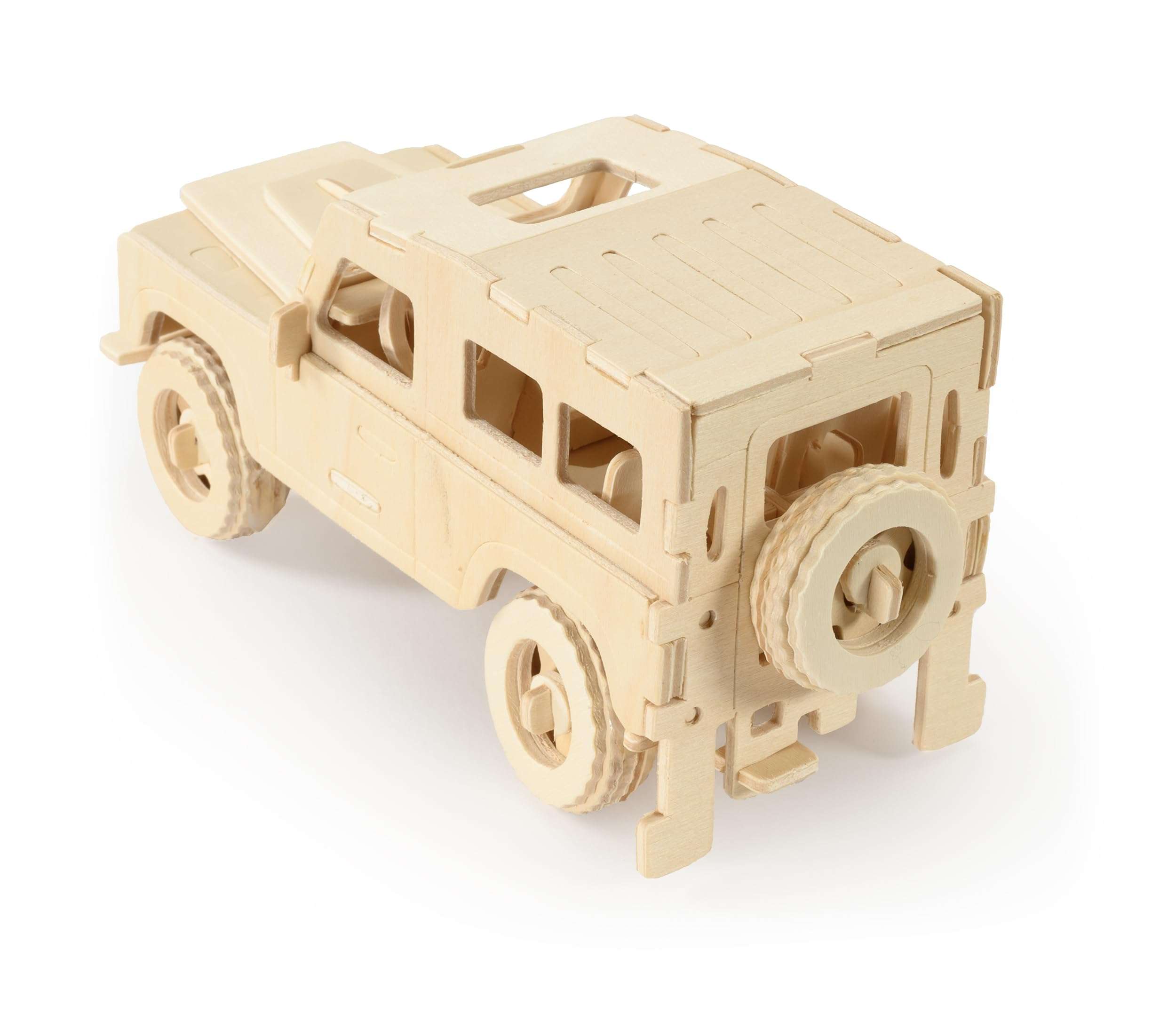 Quay P323 Land Rover Woodcraft Construction Kit FSC, Brown 4