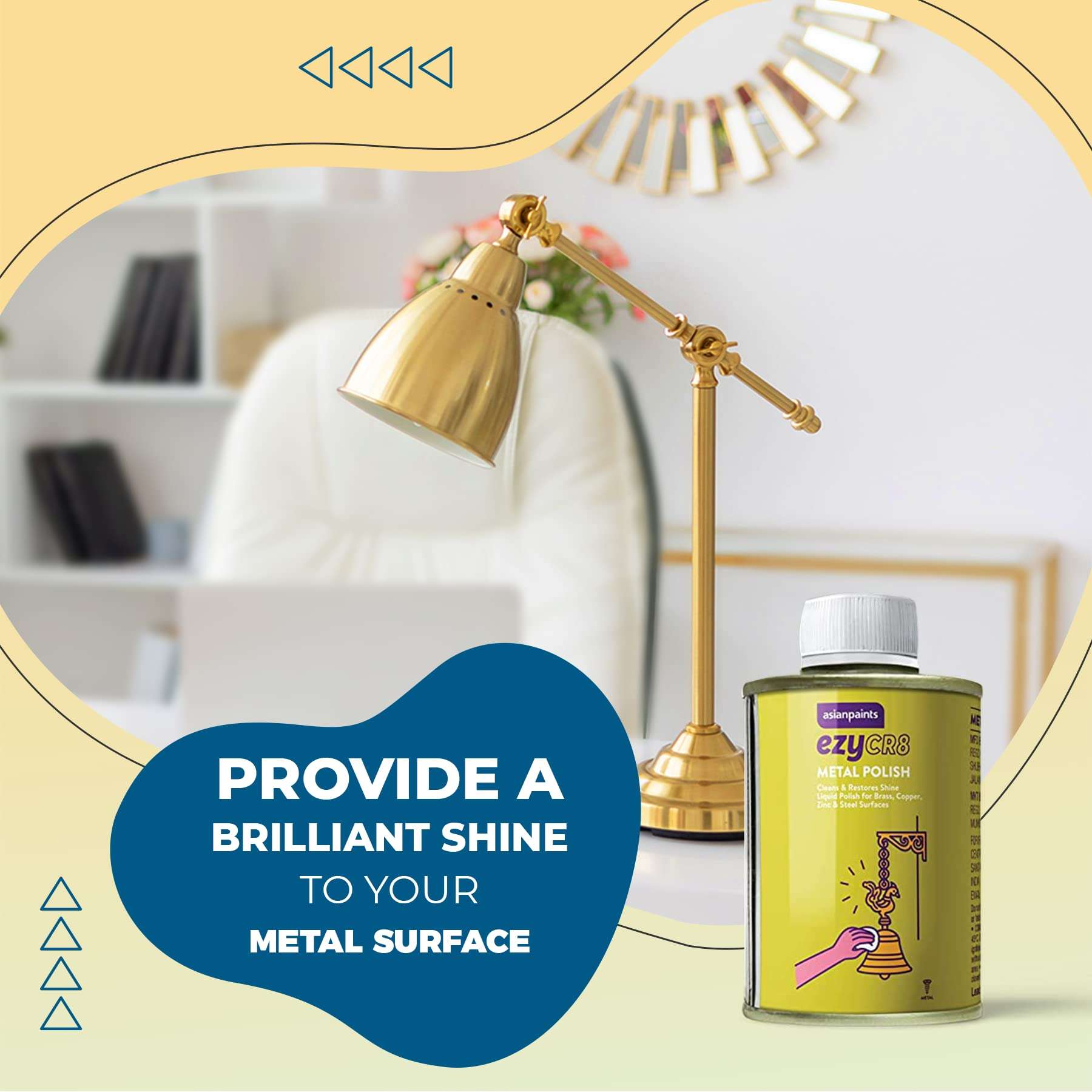 Asian Paints ezyCR8 ezy Home Solutions Kit containing 5 DIY Products for Quick Home Maintenance - Trugrip White Glue, Glue Stick, Loctite Quick Instant Fix, Metal Polish & Multi-Use Spray 6