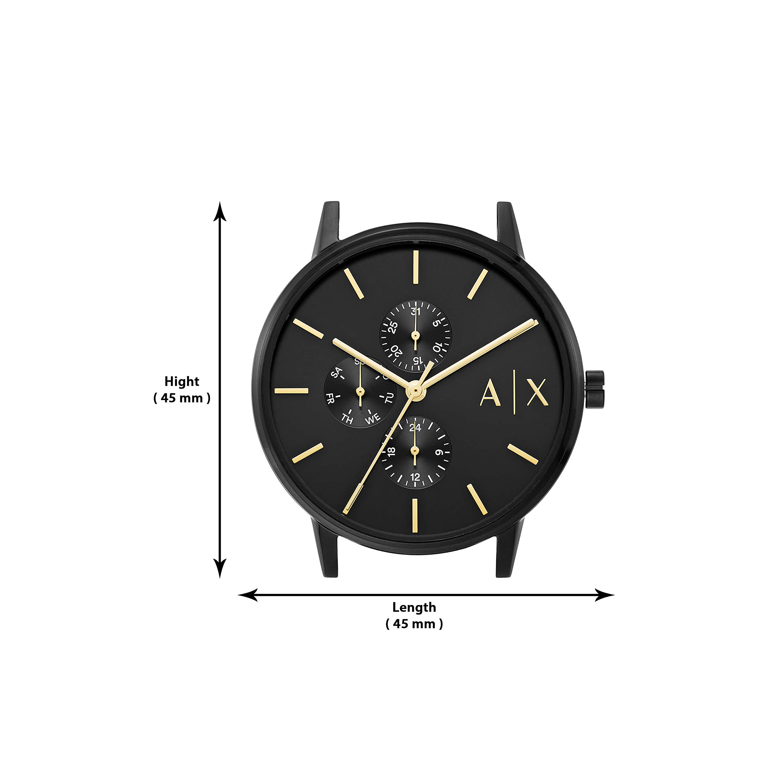 Armani Exchange Stainless Steel Analog Black Dial Men Watch-Ax2716, Black Band 5