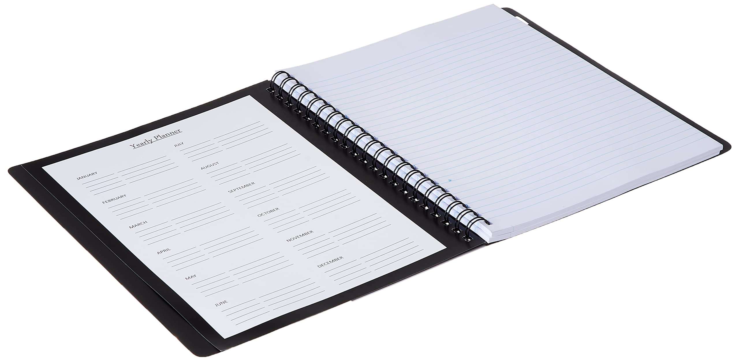 Amazon Brand - Solimo Wirebound Notebook, A4 Size,160 Pages, Single Ruled, 70 GSM Paper 6