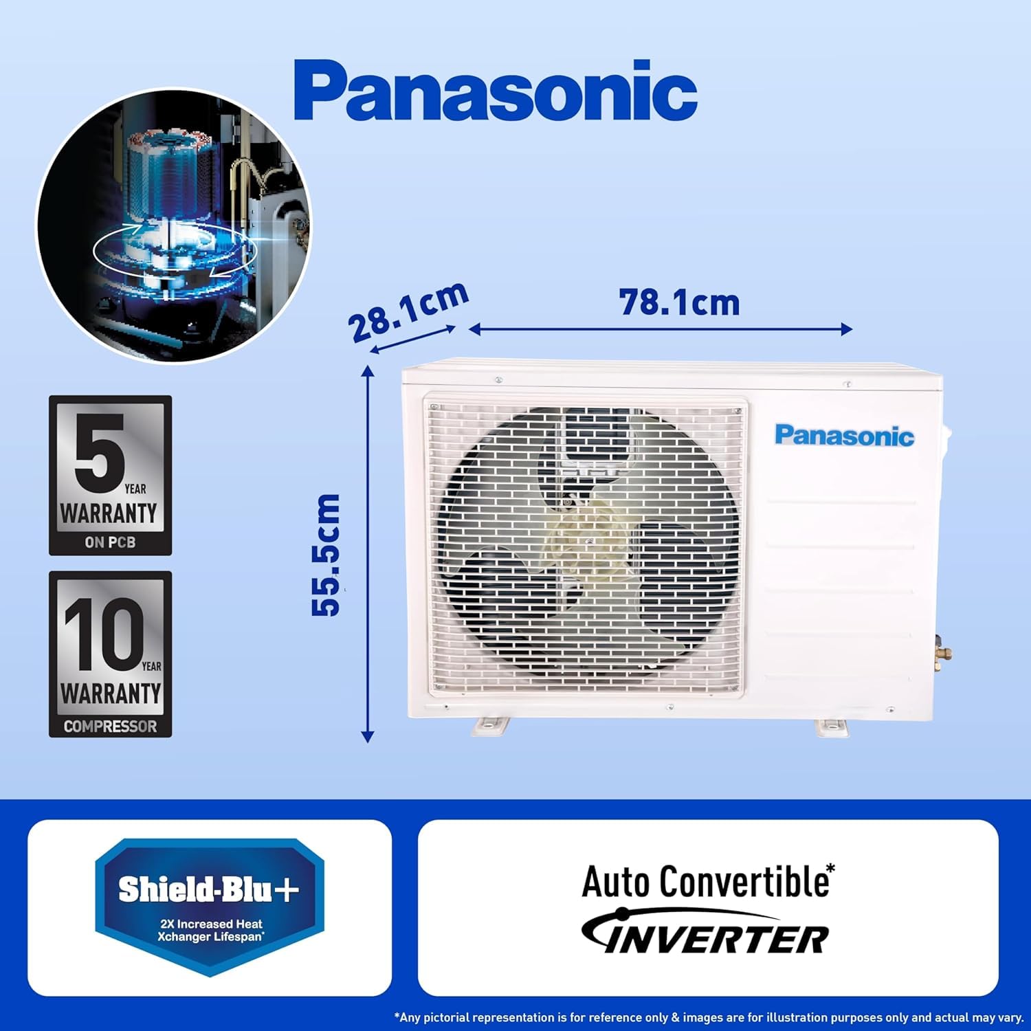 Panasonic 1.5 Ton 5 Star Wi-Fi Inverter Smart Split AC (Copper Condenser, 7in1 Convertible, True AI, 4 Way Swing, PM 0.1 Filter, CS/CU-NU18ZKY5WA, 2024 Model, White) 4