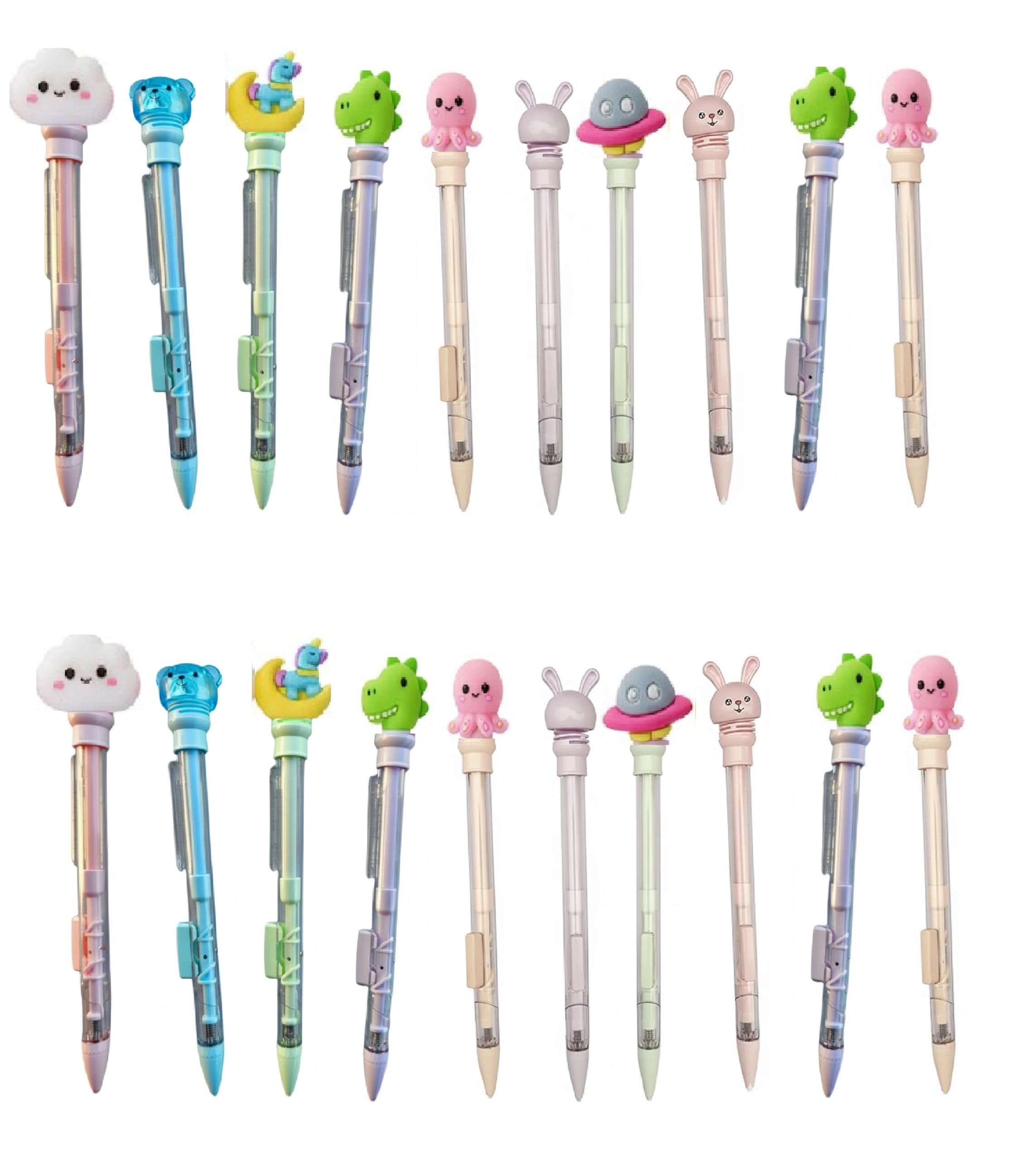 Birthday party Return gift Various themes cartoon mechanical .7 mm pen Pencil stationery | stationery for Boys, Girls kids children cradle cermony baby naming pack of 40 1