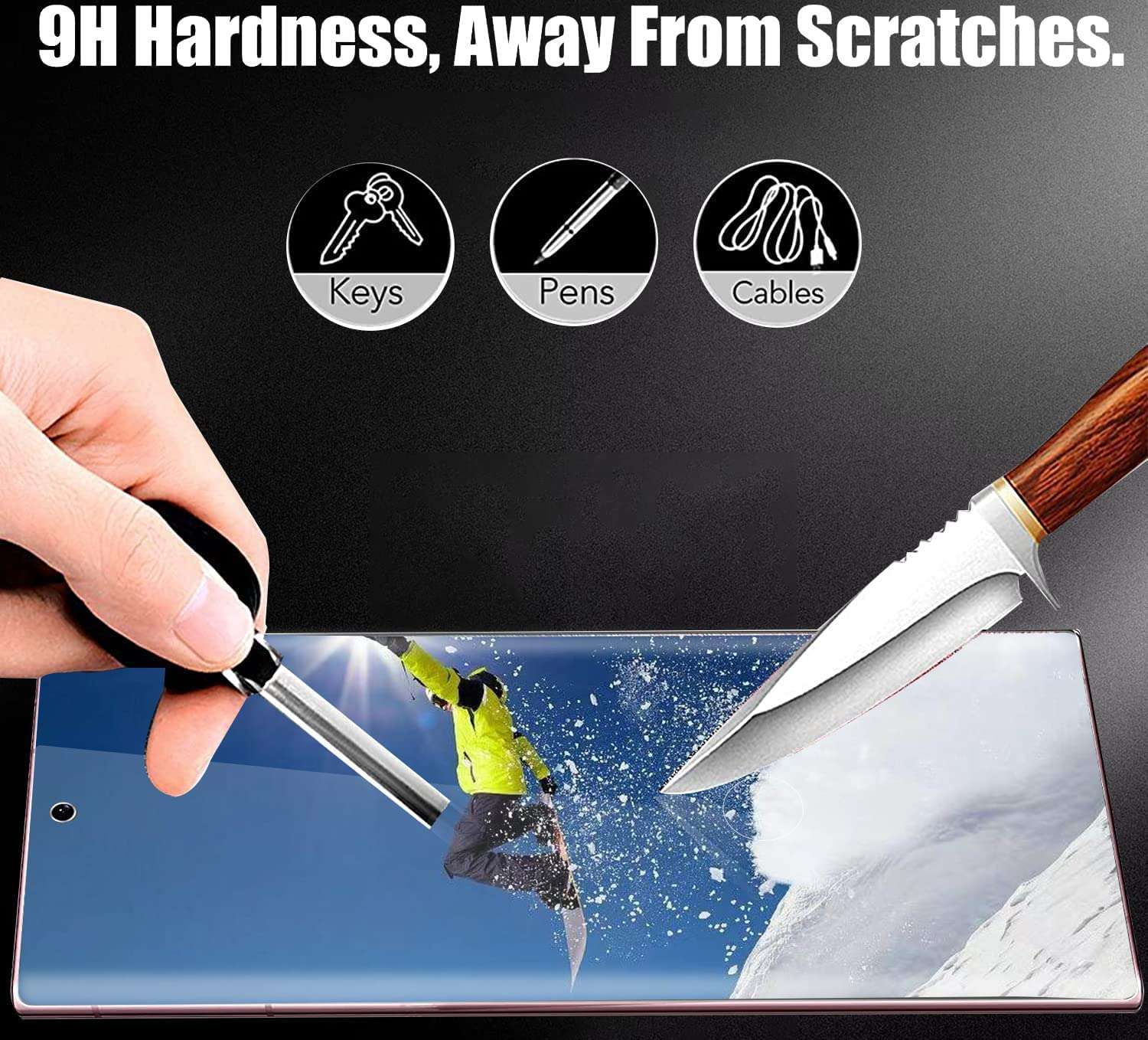 PROTE [2+2 Pack] Galaxy S22 Ultra Screen Protector,with Lens Protector,HD Tempered Glass Screen Protector for Samsung Galaxy S22 Ultra 5G(6.8”)[9H Hardness] [3D Full Coverage] 4