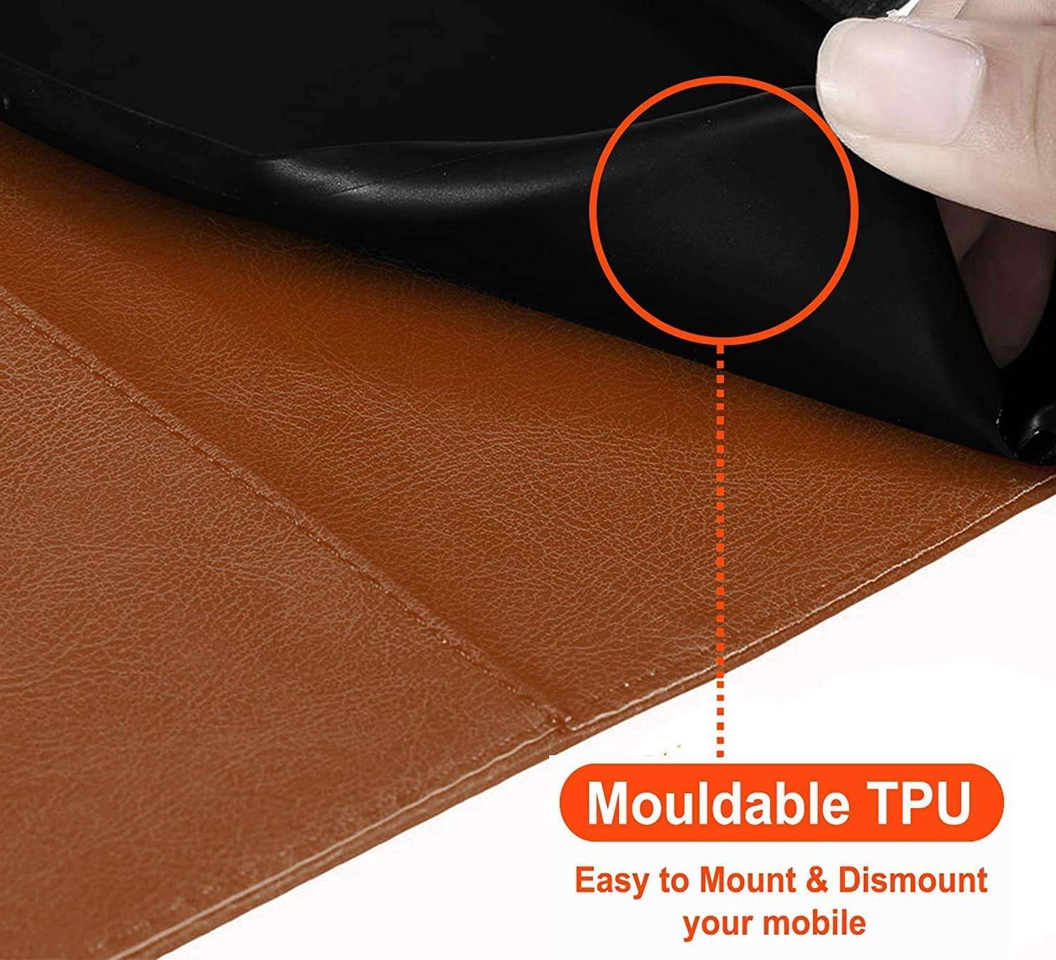 Inktree Infinix Note 11 Flip Case | Premium Leather Finish Flip Cover | with Card Pockets | Wallet Stand |Complete Protection Flip Cover for Infinix Note 11 - Camel and Green 2