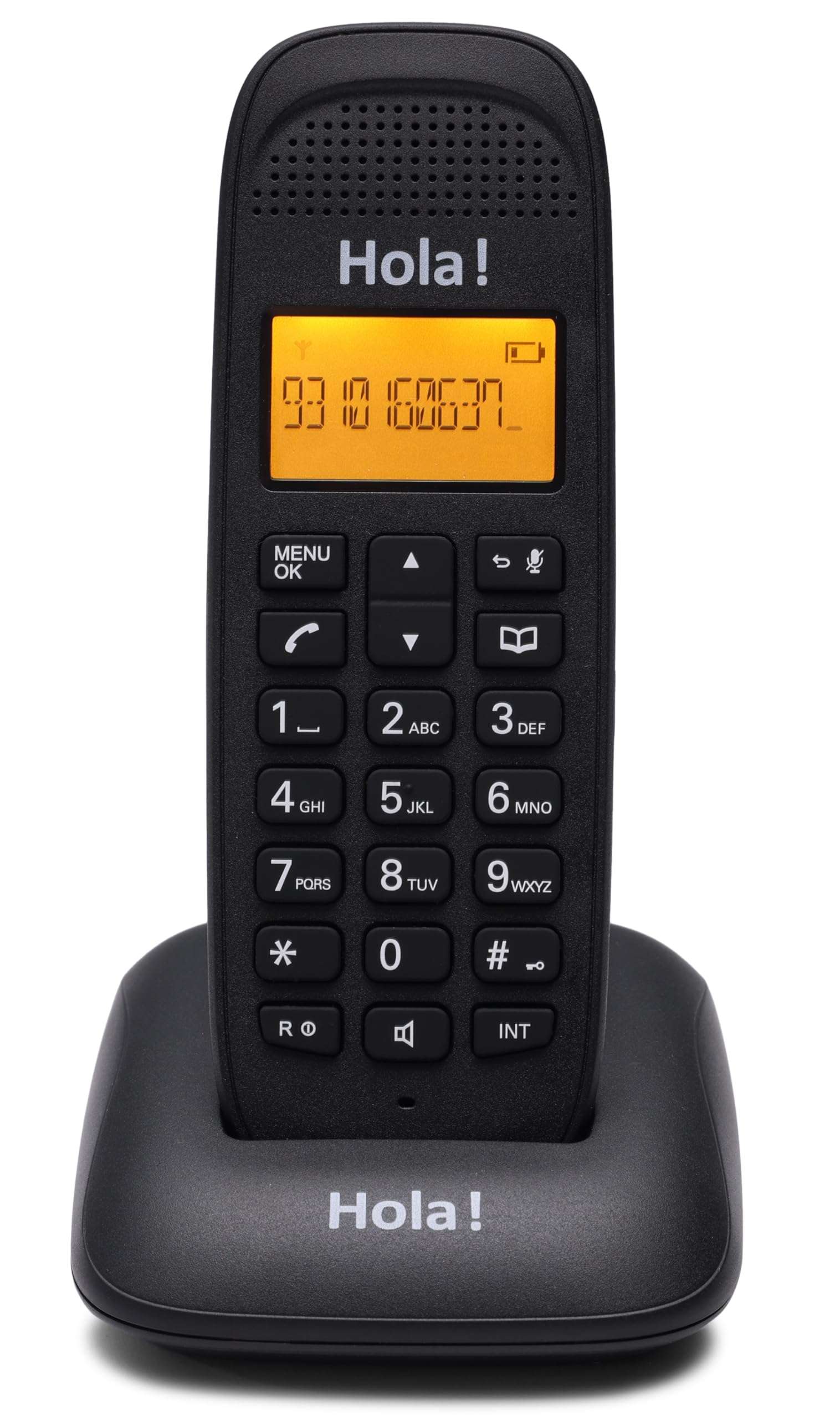 Hola ! Tc 700 Cordless 2.4Ghz Landline Phone with Caller Id Display, Stores 50 Contacts, Upto 8Hrs of Talk Time, Solid Build Quality, Alarm Function, Auto Answer, Mute & Flash Function 1