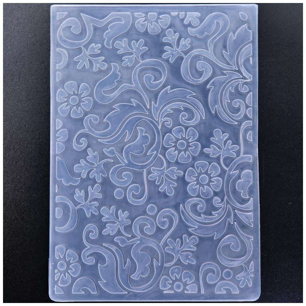 Kwan Crafts Flowers Leaves Plastic Embossing Folders for Card Making Scrapbooking and Other Paper Crafts 3040229 3
