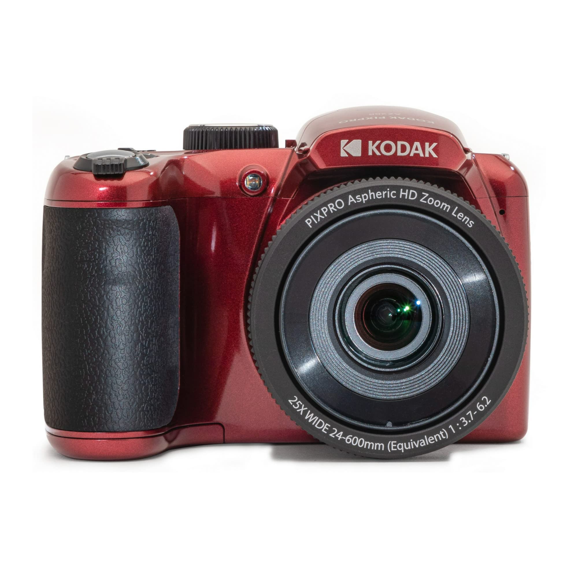 Kodak PIXPRO AZ255 Astro Zoom 16MP Digital Camera (Red) Bundle with 64GB Memory Card, High-Performance Ultra Alkaline AA Batteries (10-Pack), Camera Case and Accessory (4 Items) 2