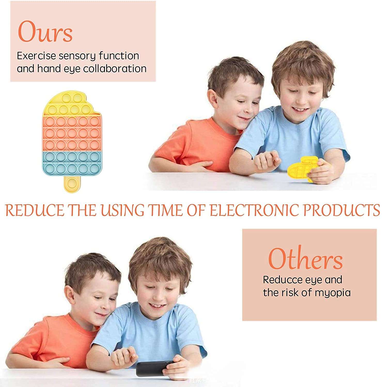 pop it Fidget Toys, pop it Fidget Toy Set | pop its Fidget Toys, Fidget Toys pop it Rainbow, pop it Toy, | poppit Fidget Toy, Rainbow pop it, Push pop Bubble Fidget Toy (Rainbow ice Cram) 3