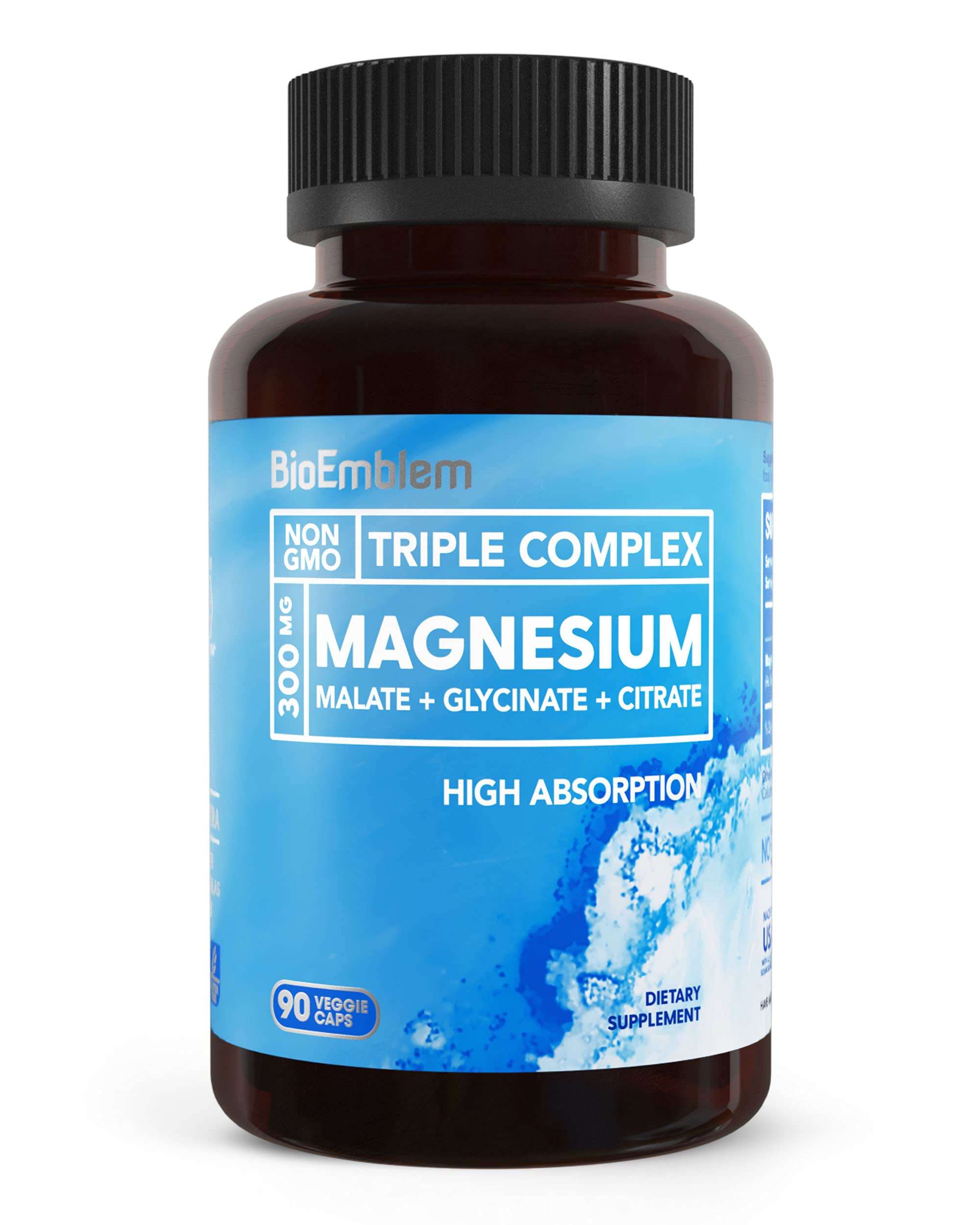 BioEmblem Triple Magnesium Complex and Vitamin D3 K2 and Women's Multivitamin 3