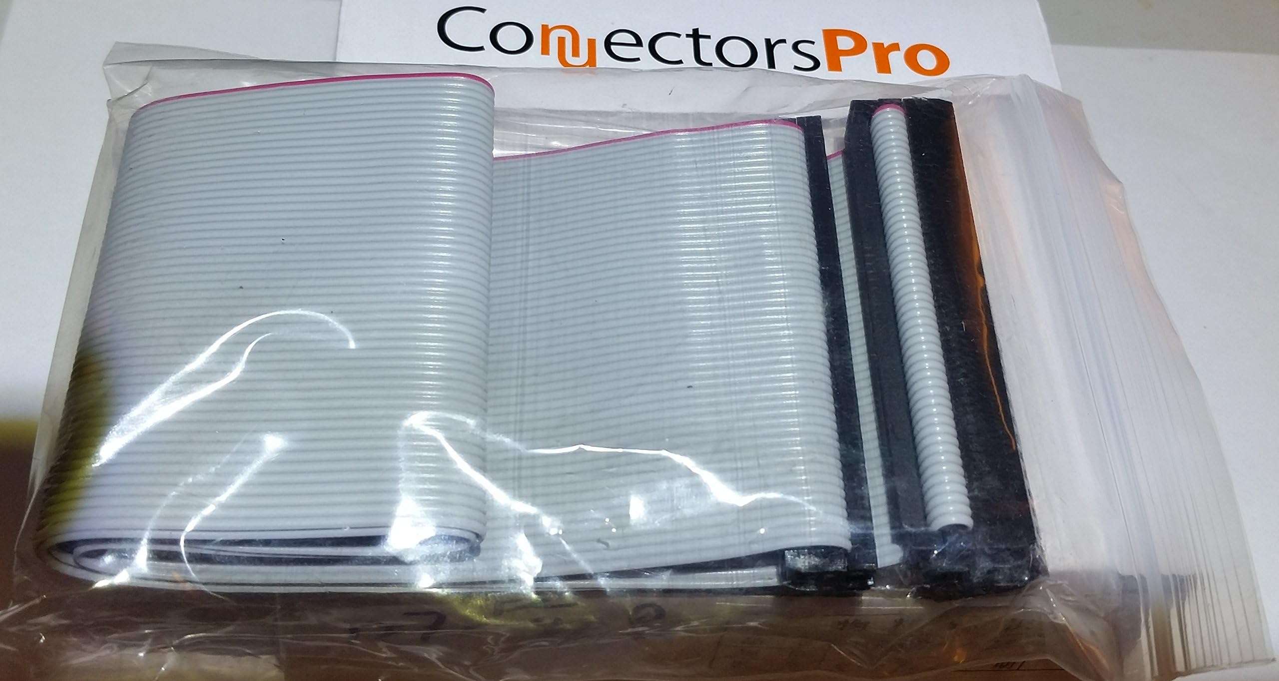 Connectors Pro PC Accessories 24 Inches 3 Female Connectors IDC 2x25 50P SCSI Internal Flat Ribbon Cable, 24" SCSI-1 50 Pins 2